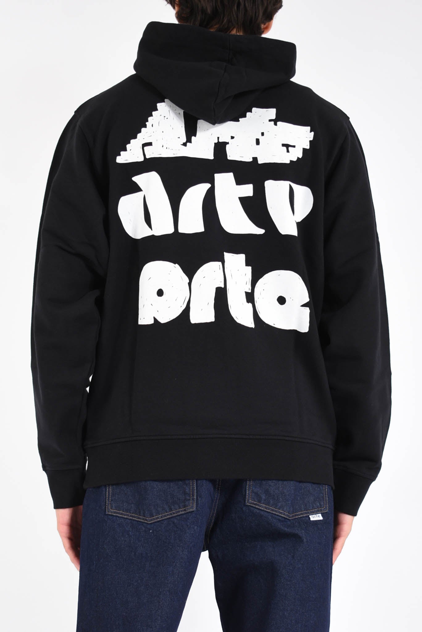 felpa con capuccio Multi Arte Print