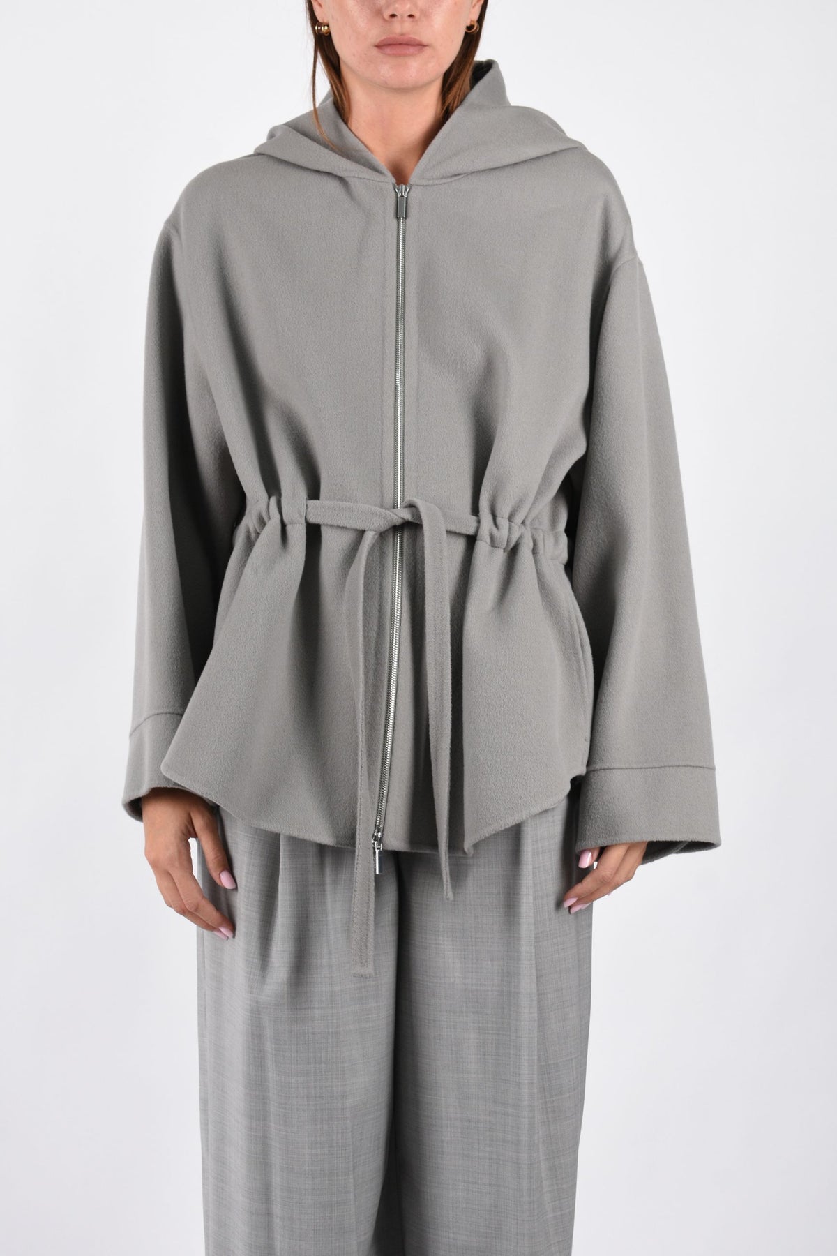 Cappotto corto con cappuccio in lana SMMMONIA 2629086061600