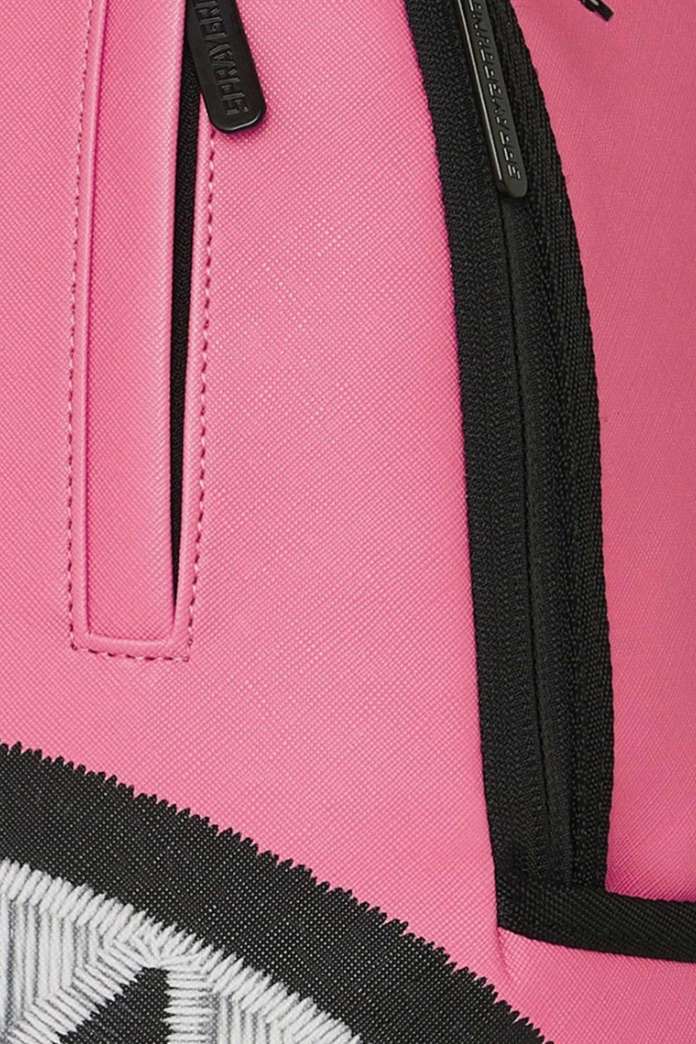 zaino shark central pink embroidered