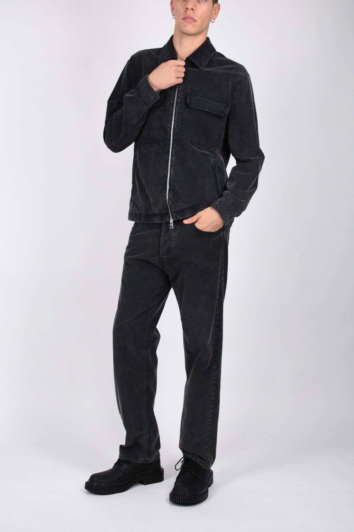 Overshirt in velluto JU041VS0028XNA8