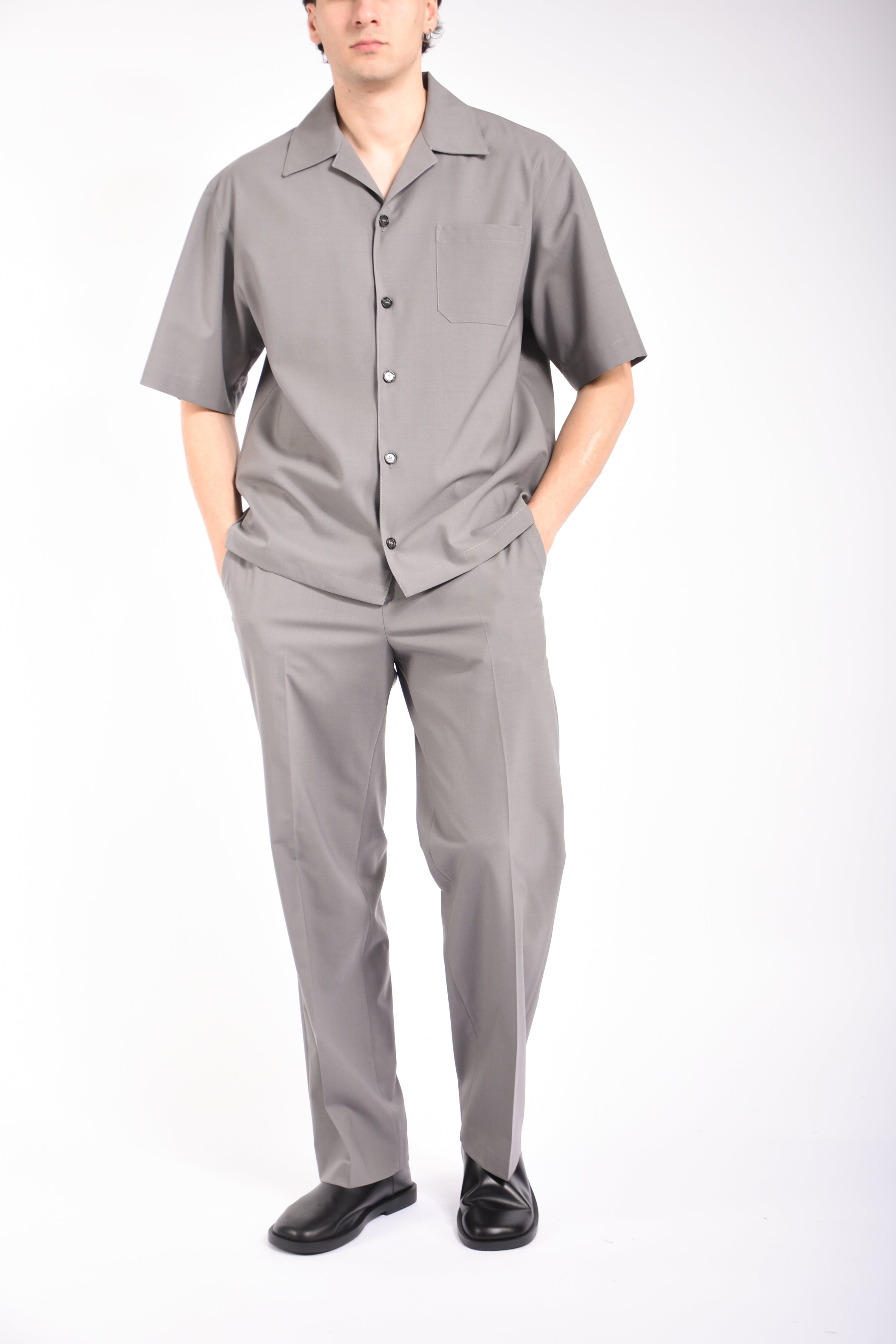 Camicia micky  in fresco lana