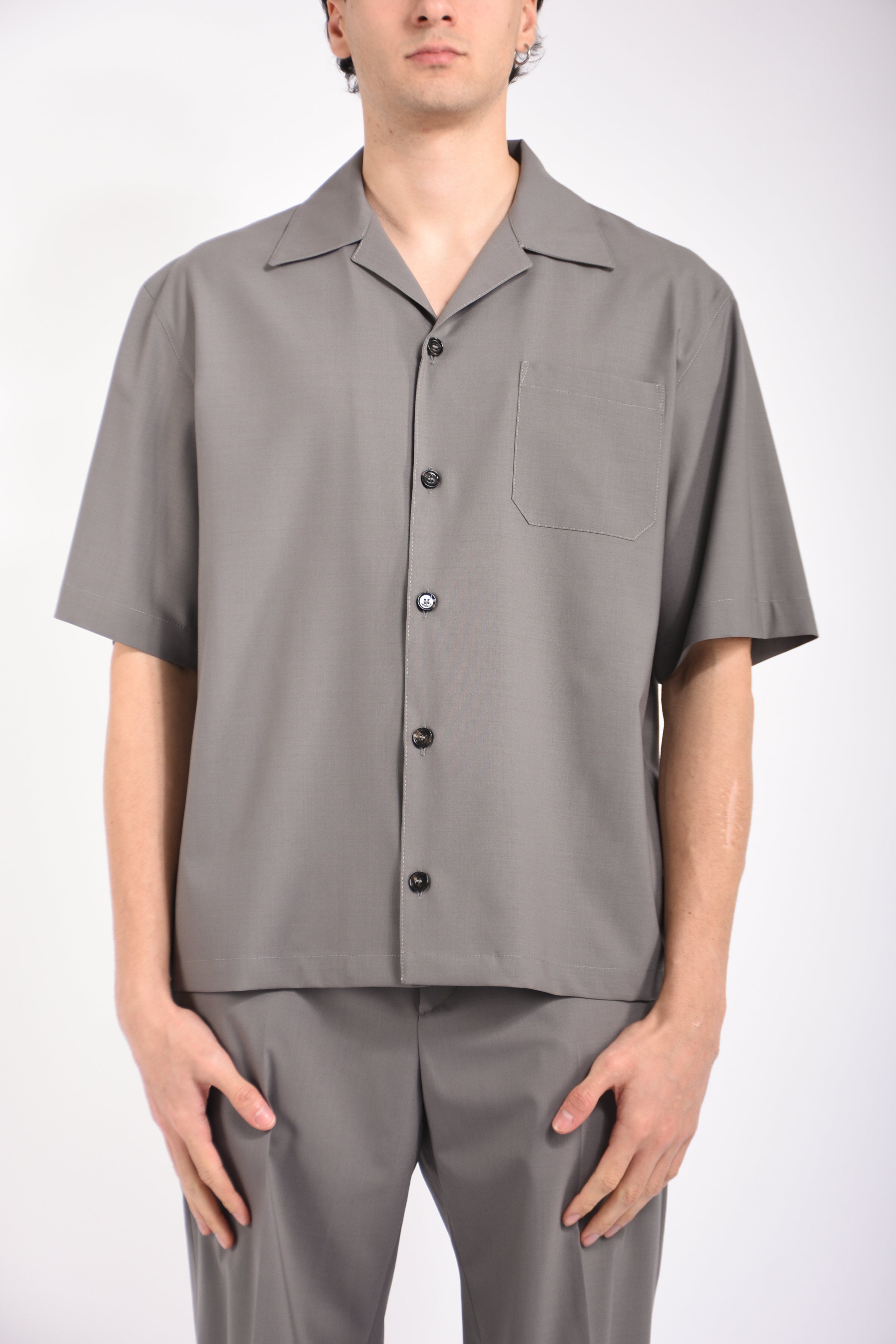 Camicia micky  in fresco lana
