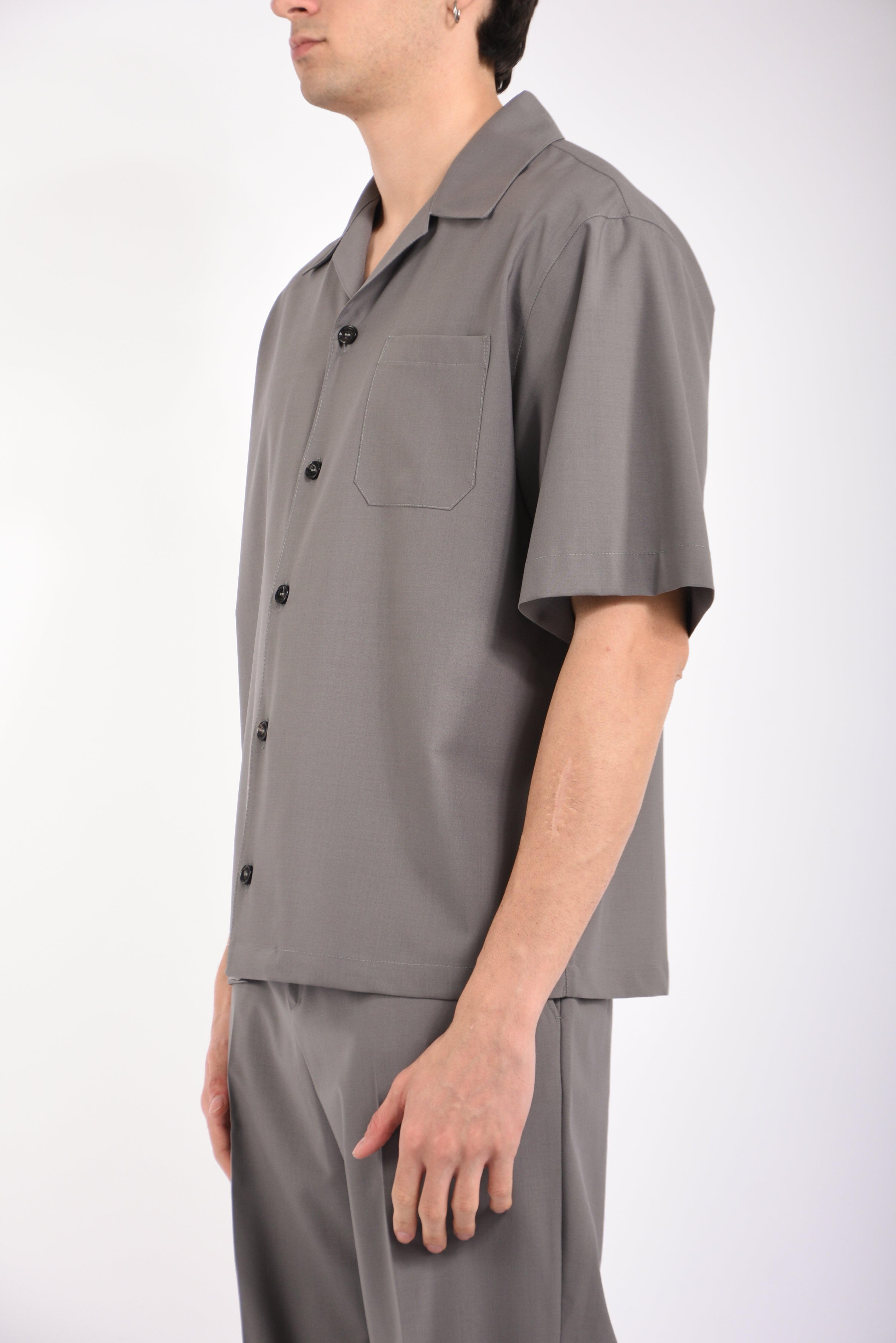 Camicia micky  in fresco lana
