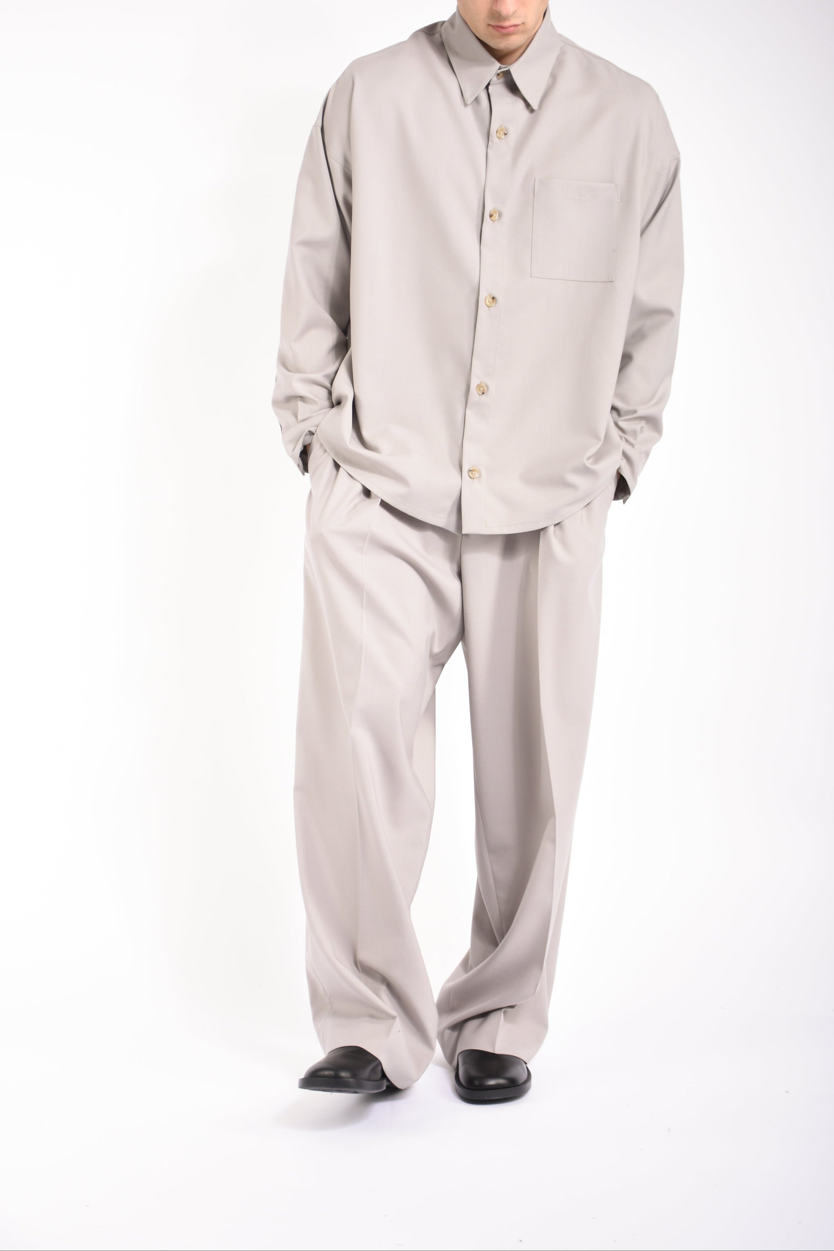 Pantaloni SMP in fresco lana