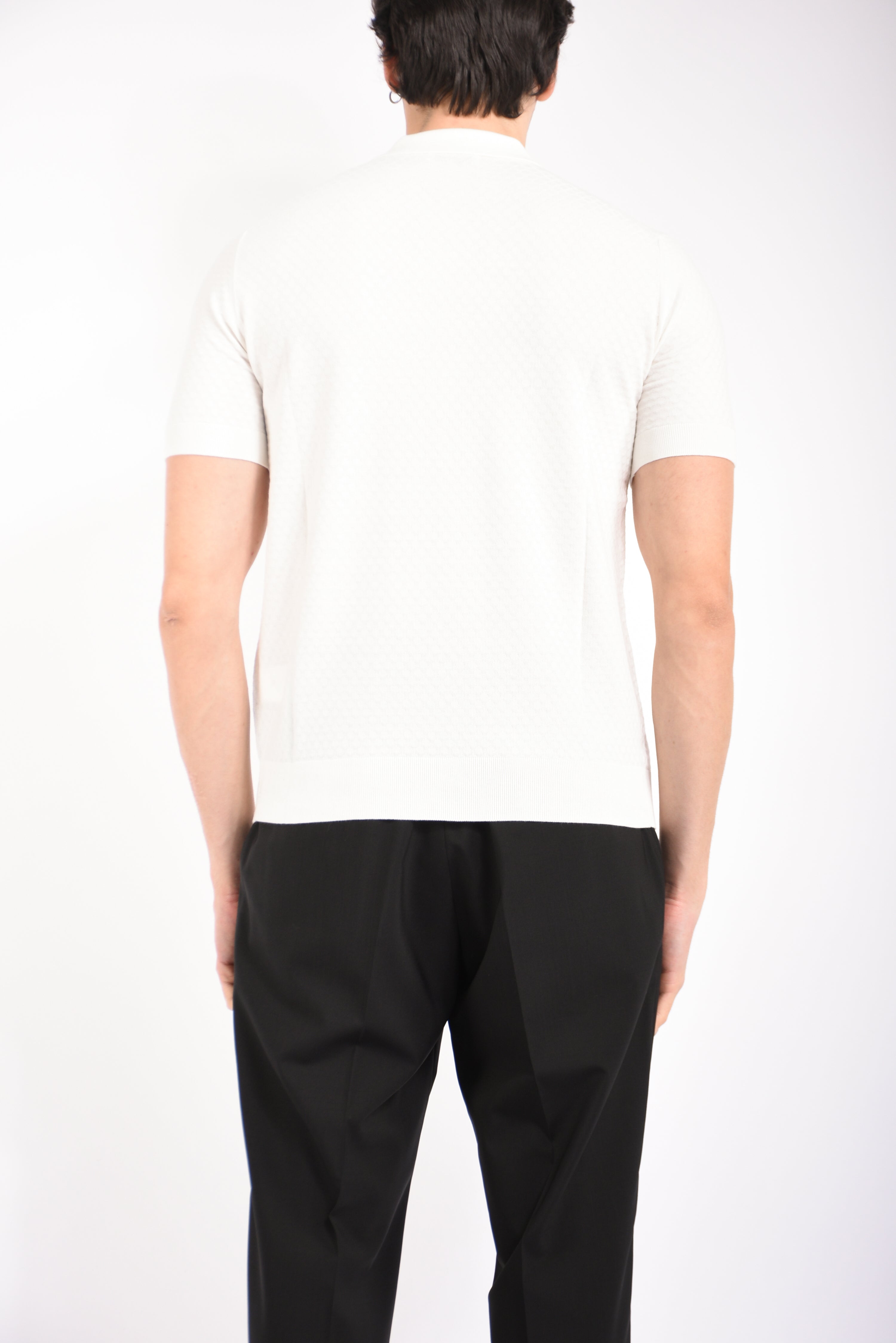 Polo in cotone losangato