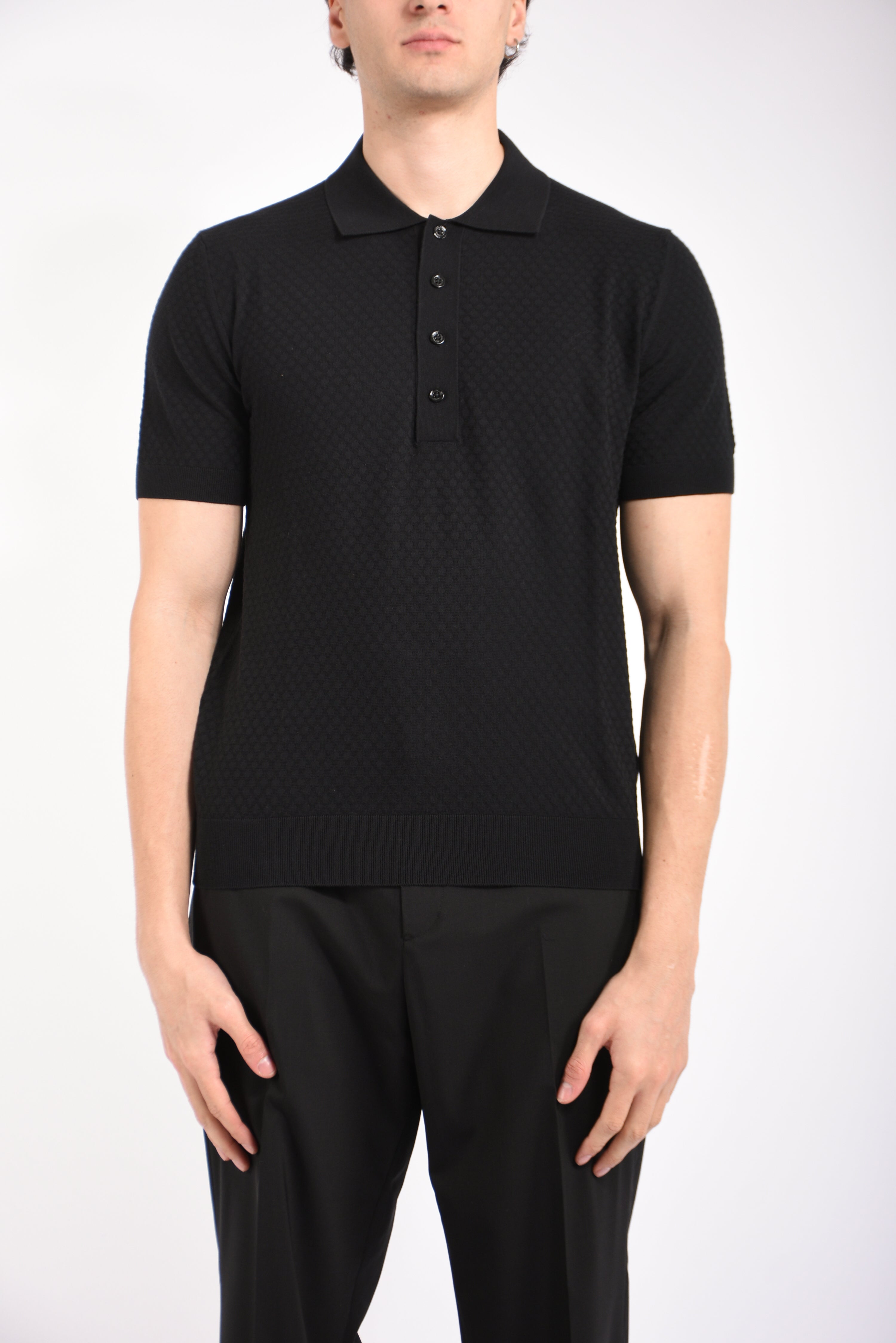 Polo in cotone losangato
