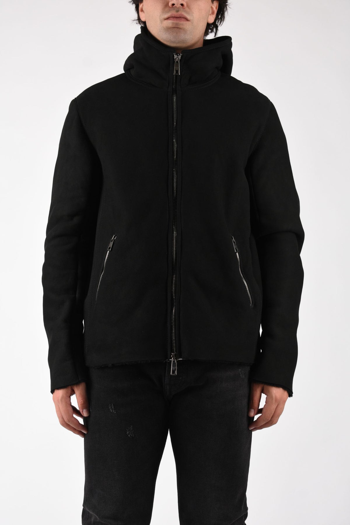Giubbino in merino velour GU27F26018MEVL