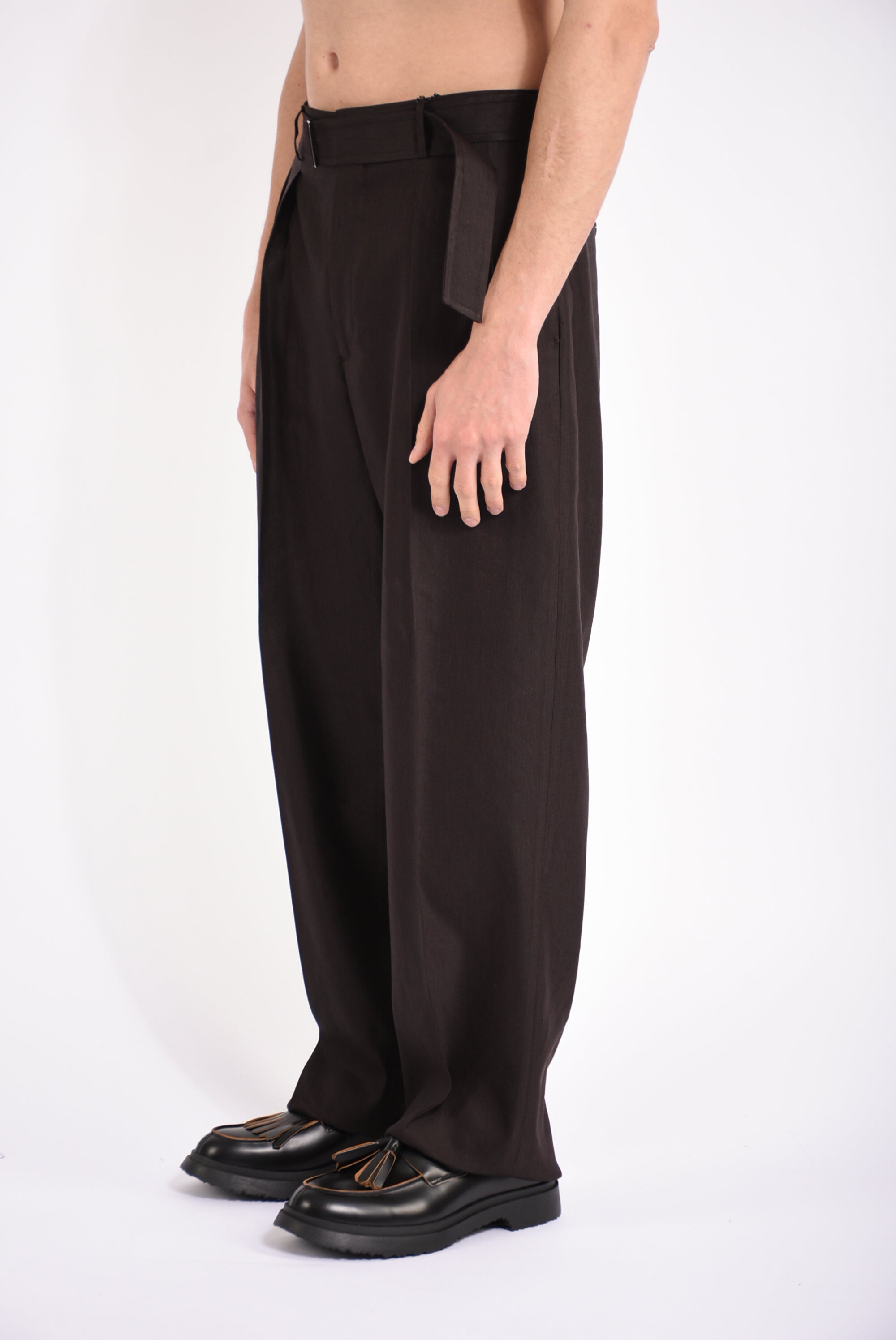 Pantaloni in misto lino