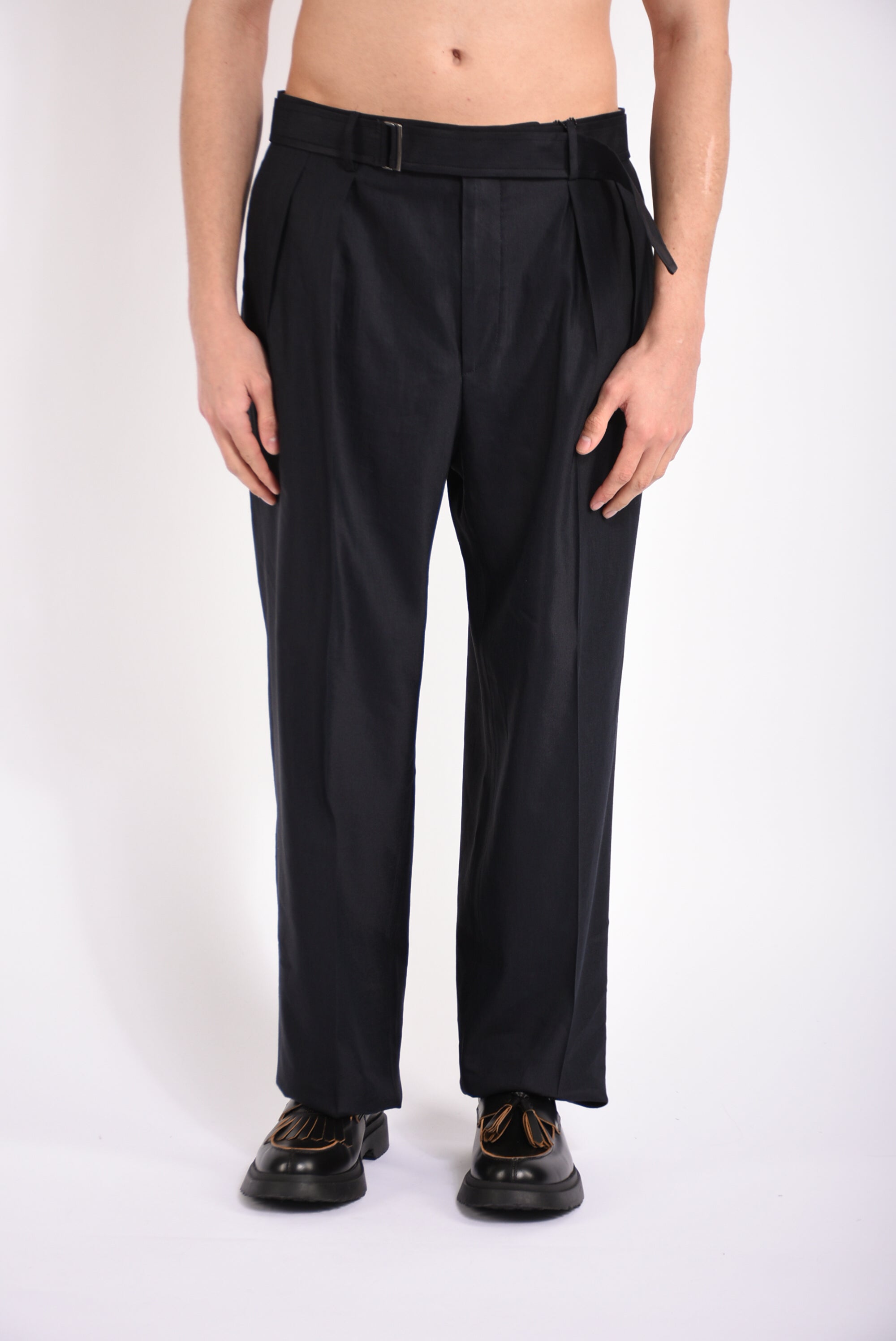 Pantaloni in misto lino
