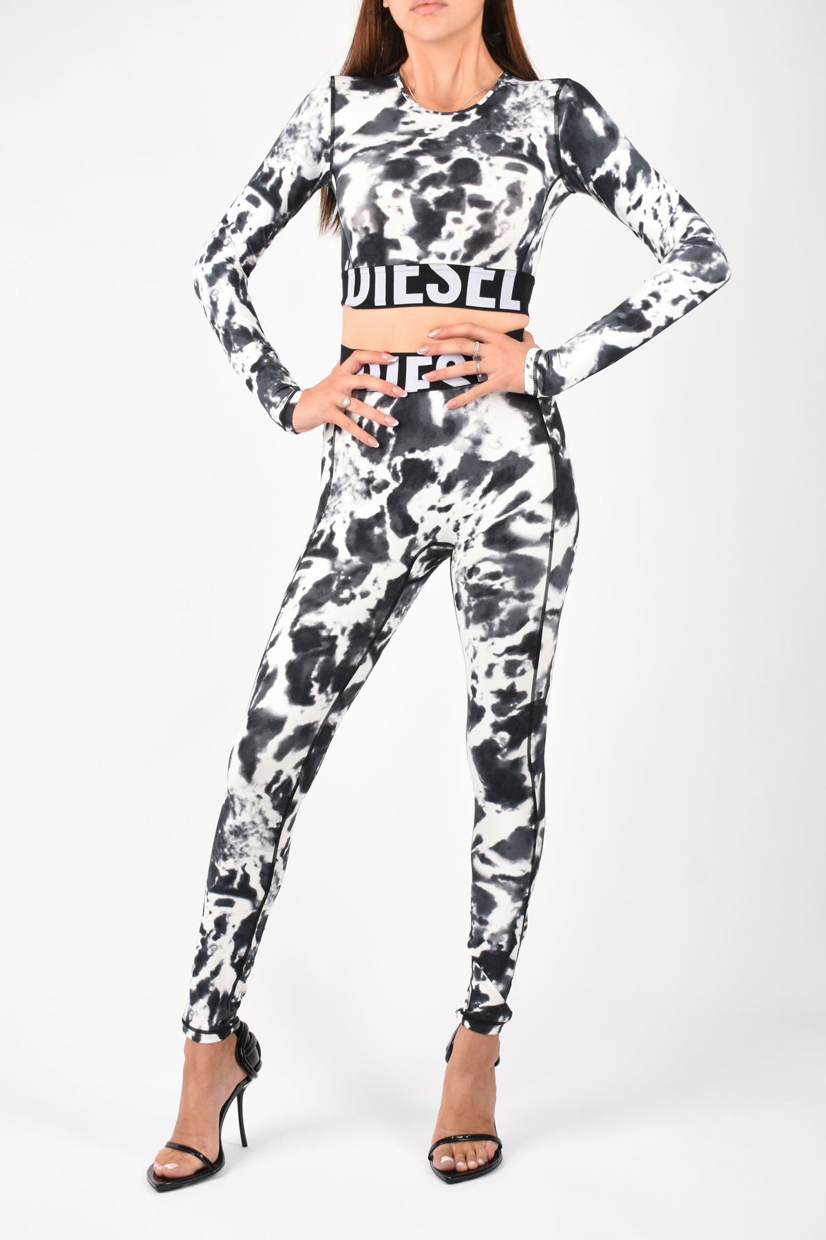 Leggings in microfibra stampata ADELINE D-POP A182790AMEP