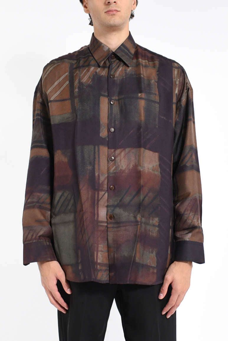 camicia in seta stampata Valentino