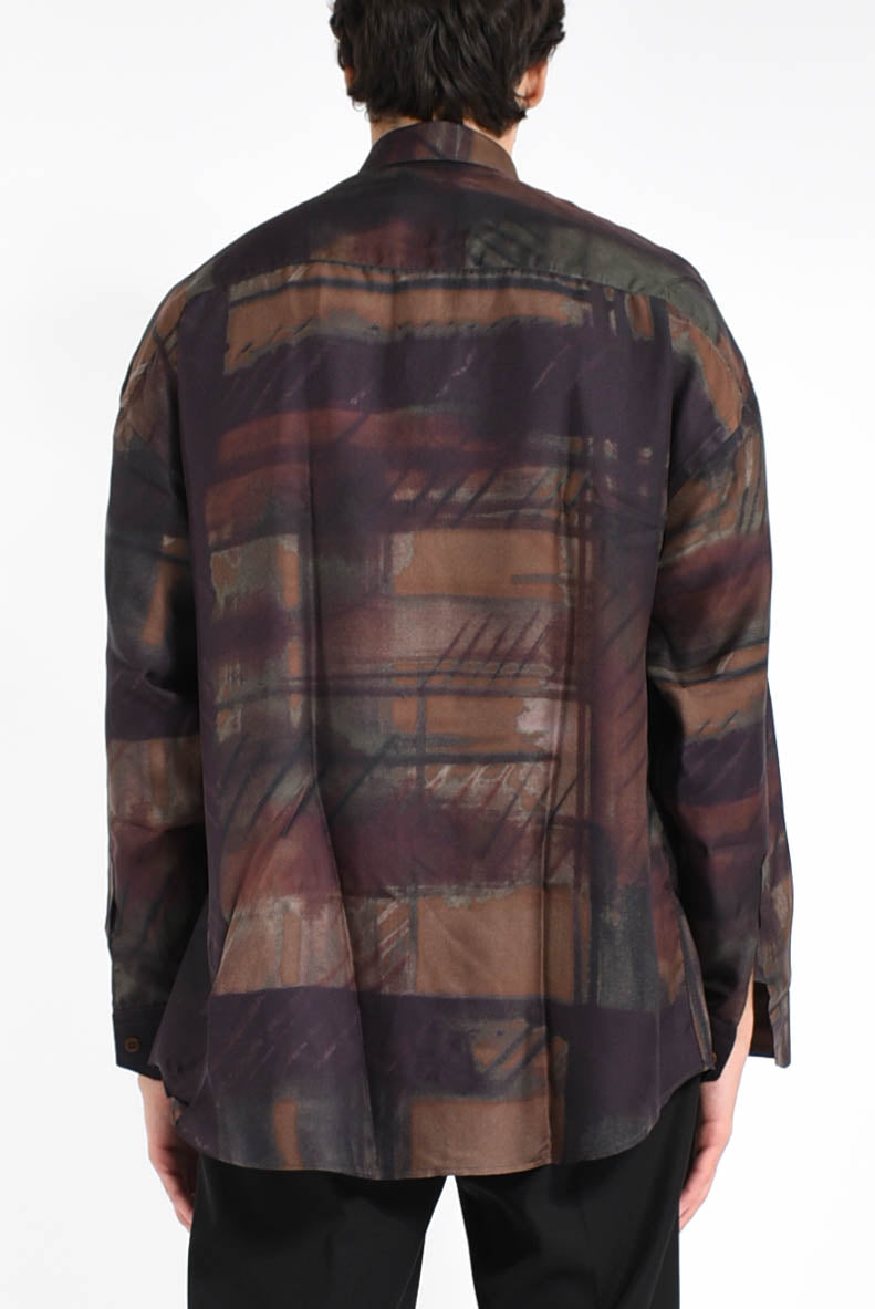 camicia in seta stampata Valentino