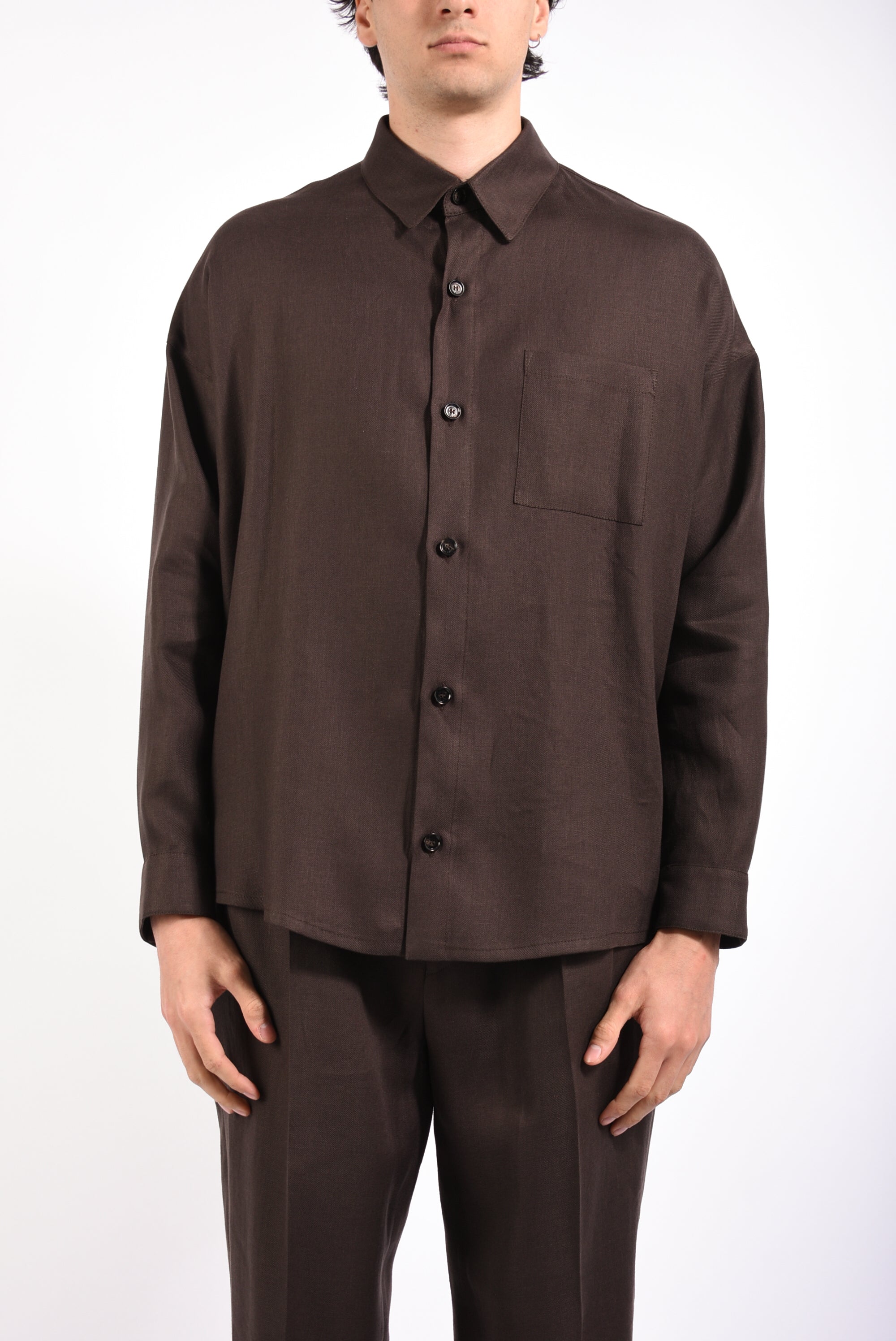 Camicia HALER in lino armaturato