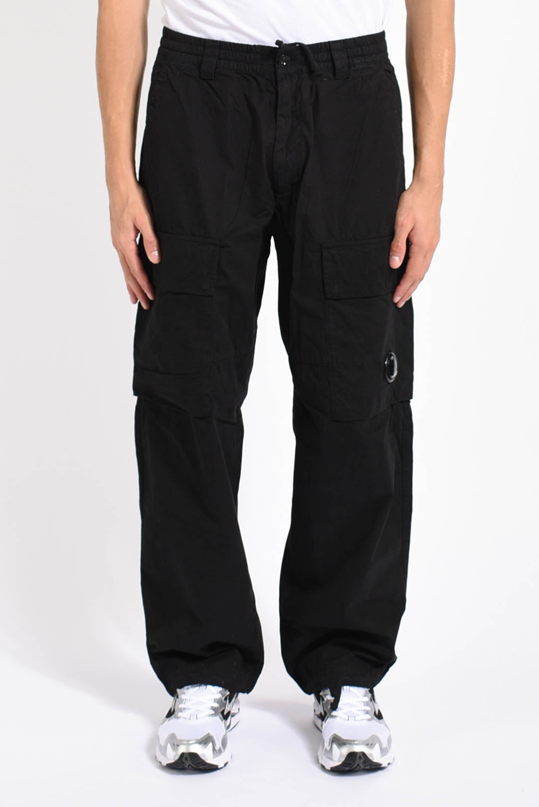 Pantaloni cargo boxy in microreps