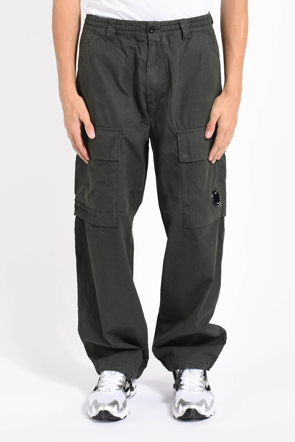 Pantaloni cargo boxy in microreps