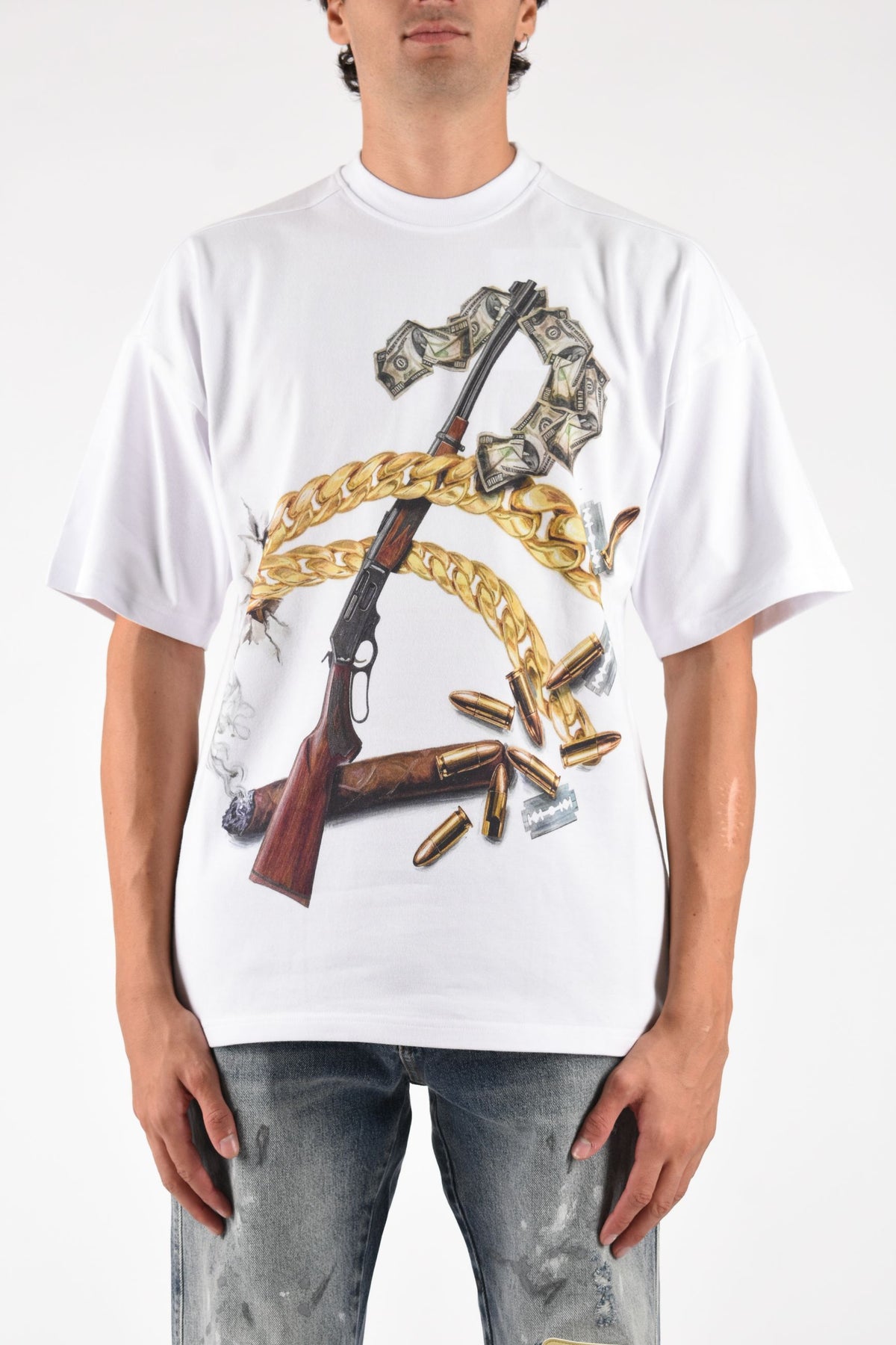 T-shirt the new boy gun DFM54047TJ101GR01C