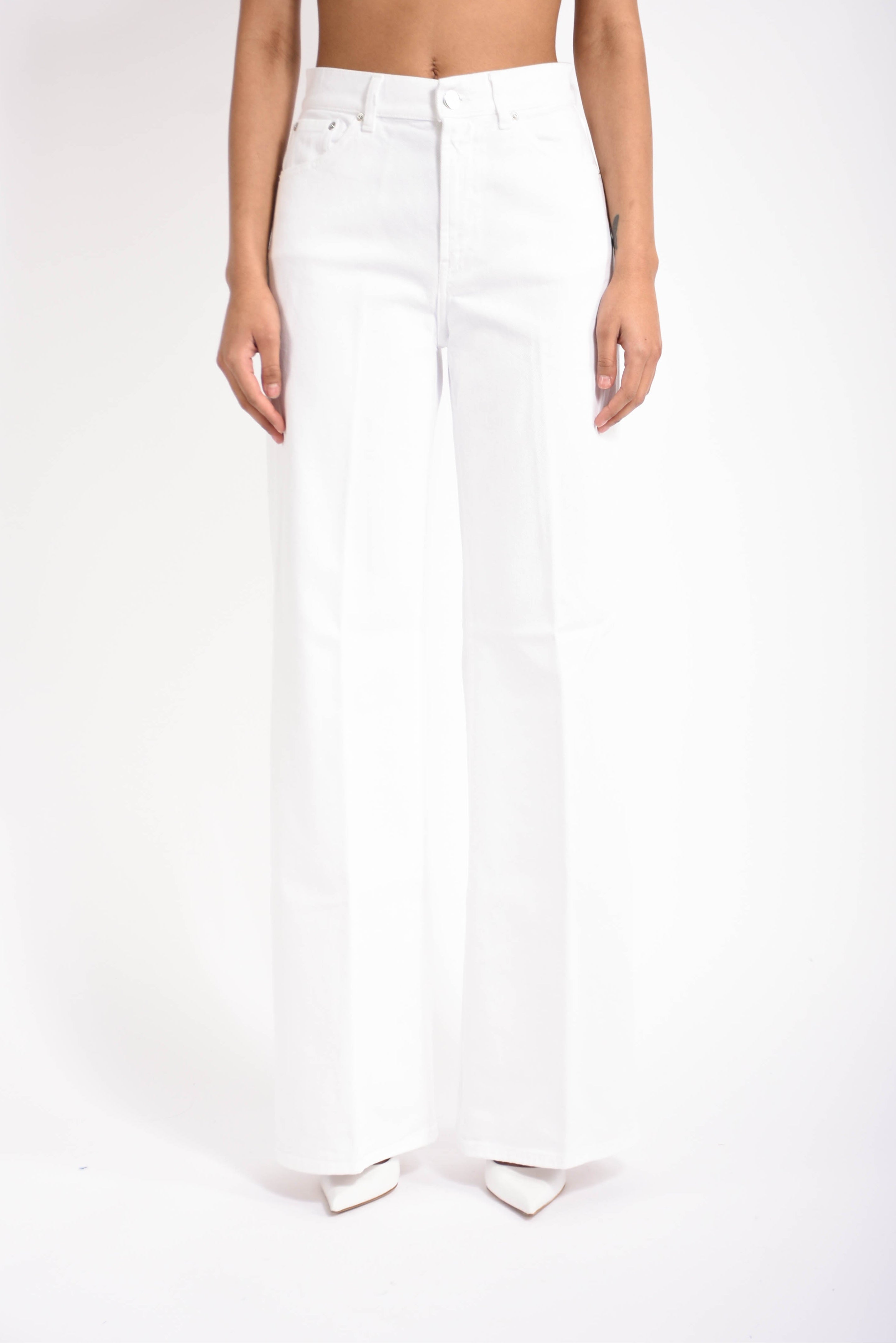 jeans wid leg in bull stretch amber
