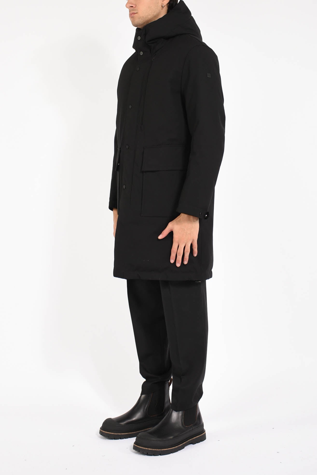 Parka reversibile in tessuto 3-Layer