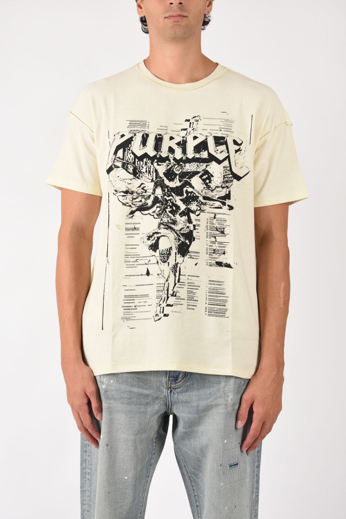 T-shirt in cotone Textured Inside Out Tee