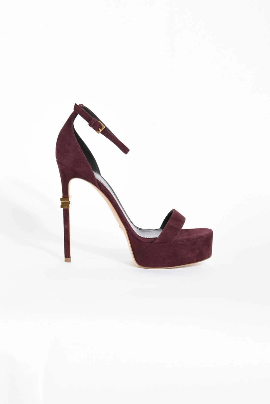 Sandali in pelle con plateau