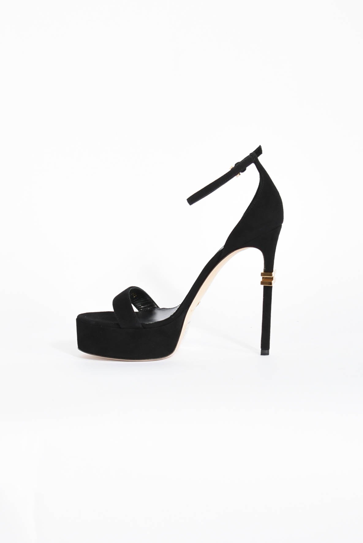 Sandali in pelle con plateau