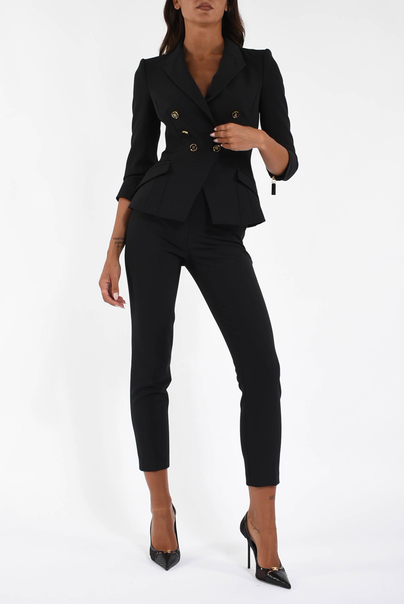 Pantaloni in doppio crêpe