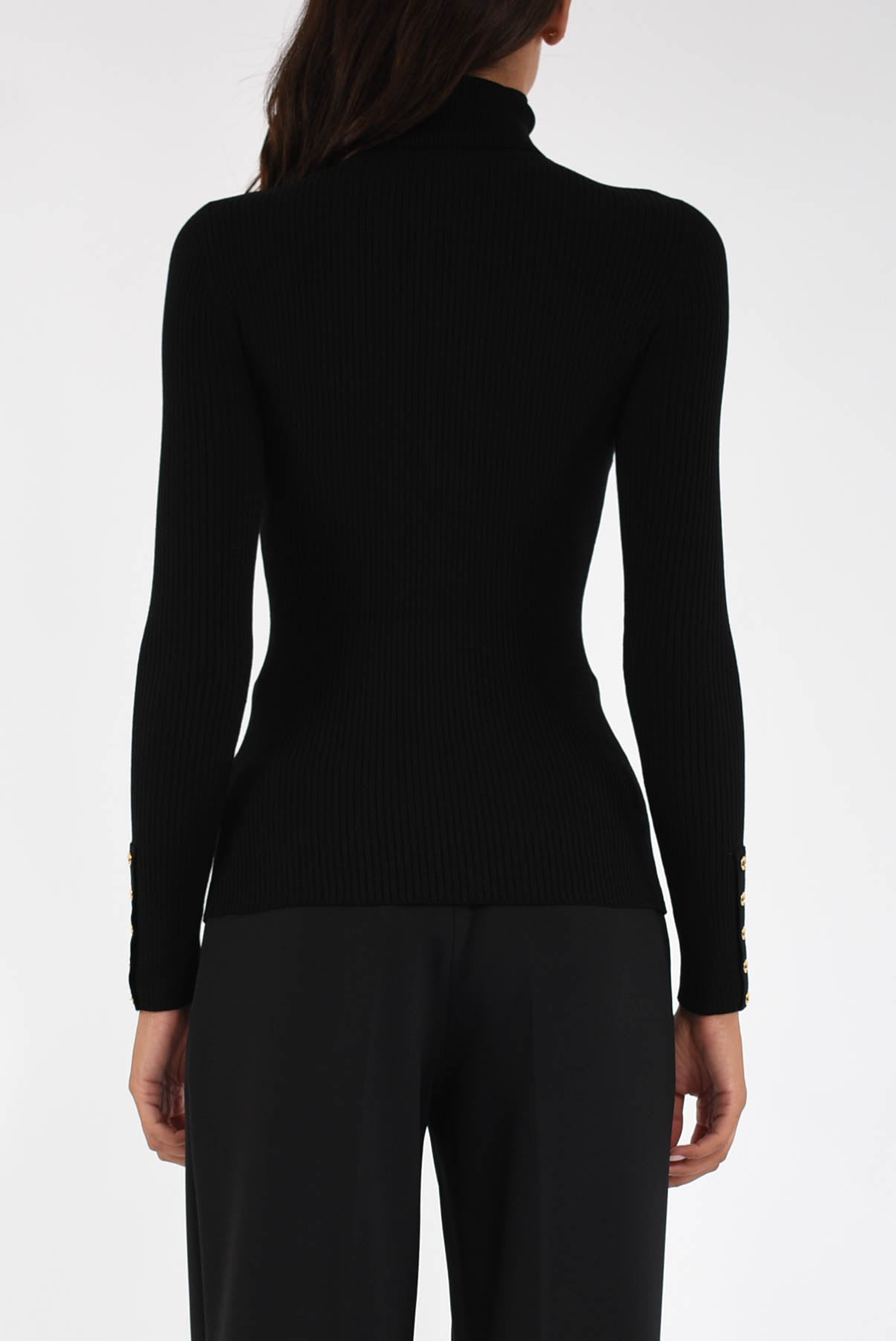 Maglia a costine con taschino