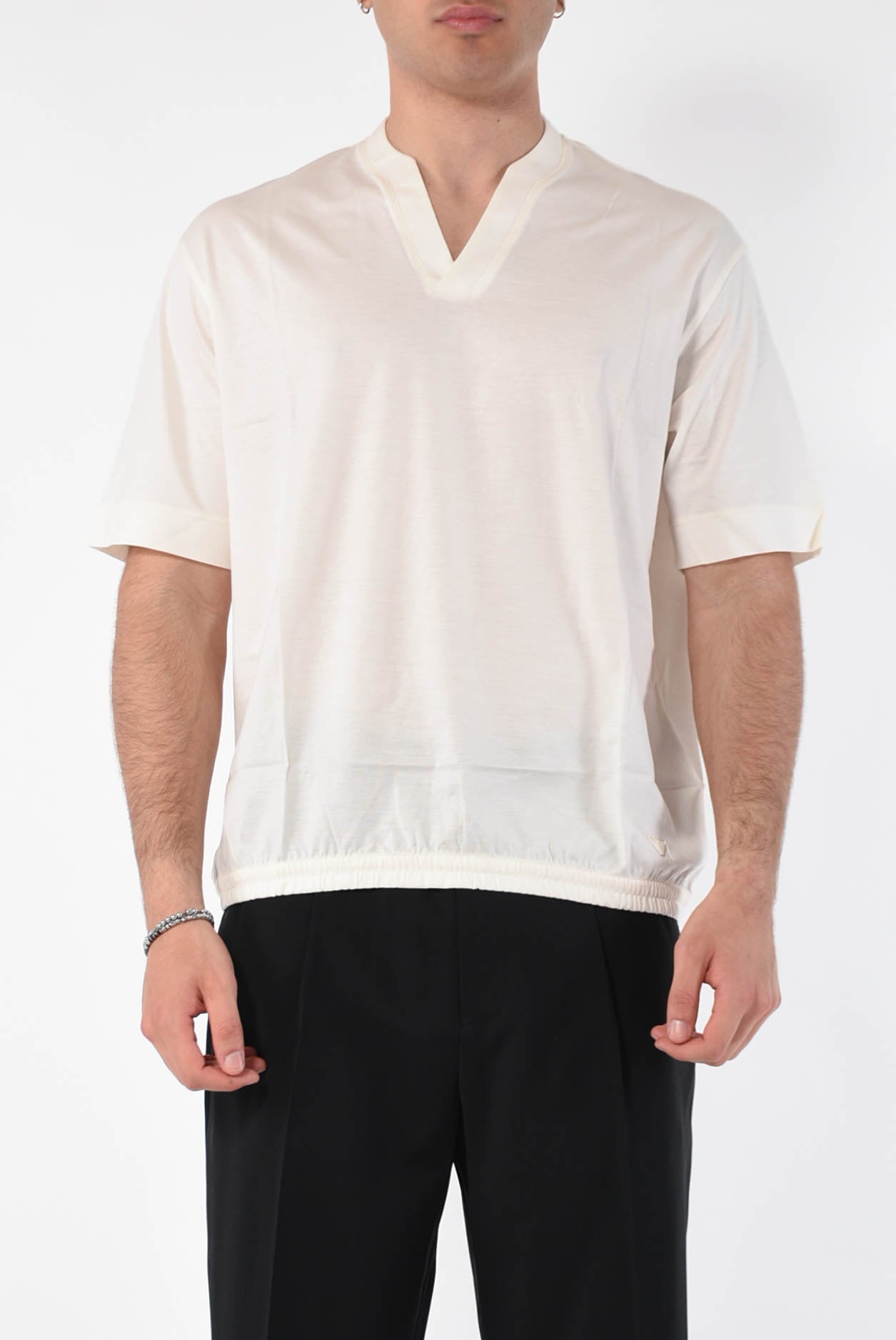 EMPORIO ARMANI T-shirt in lyocell