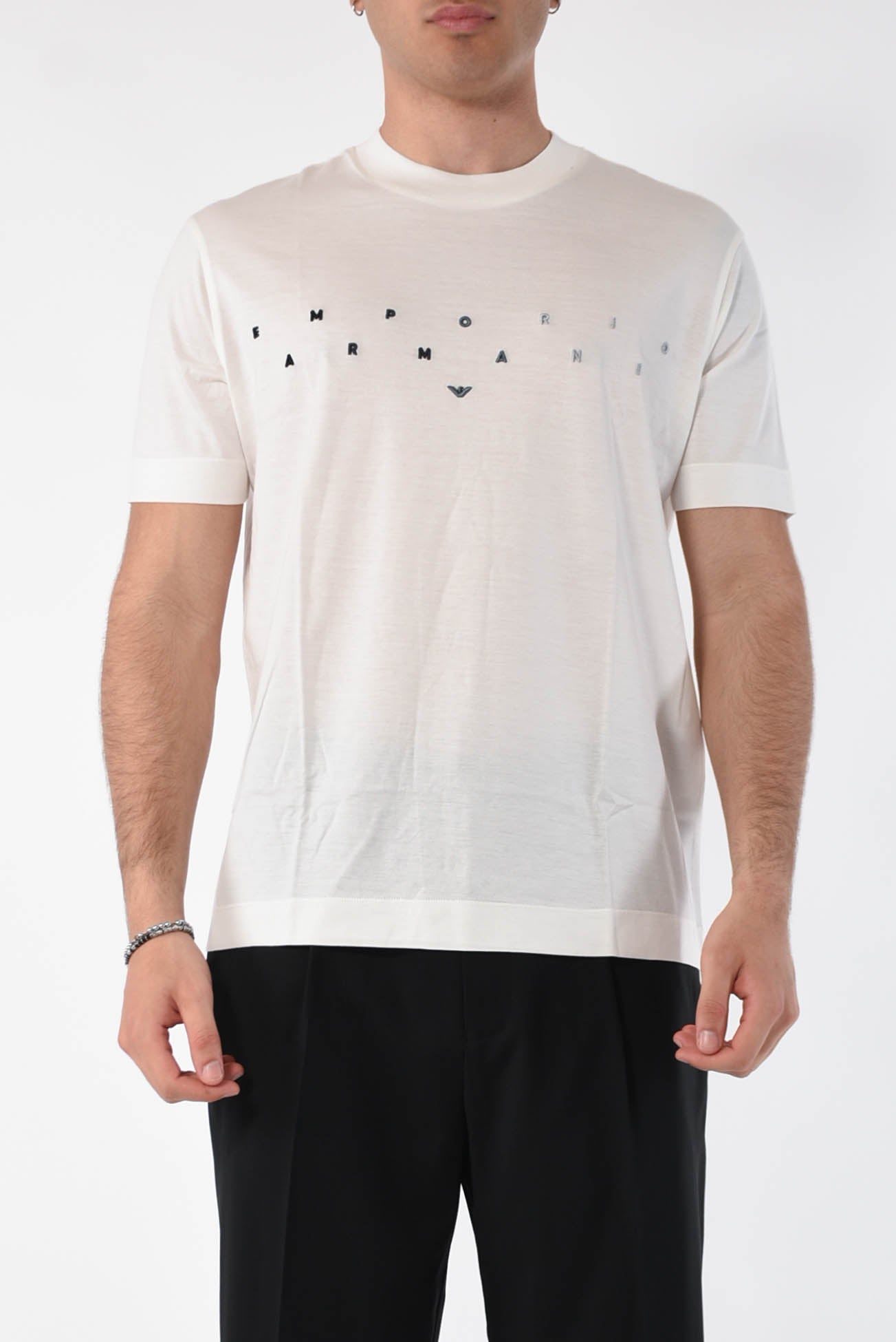 EMPORIO ARMANI T-shirt in lyocell