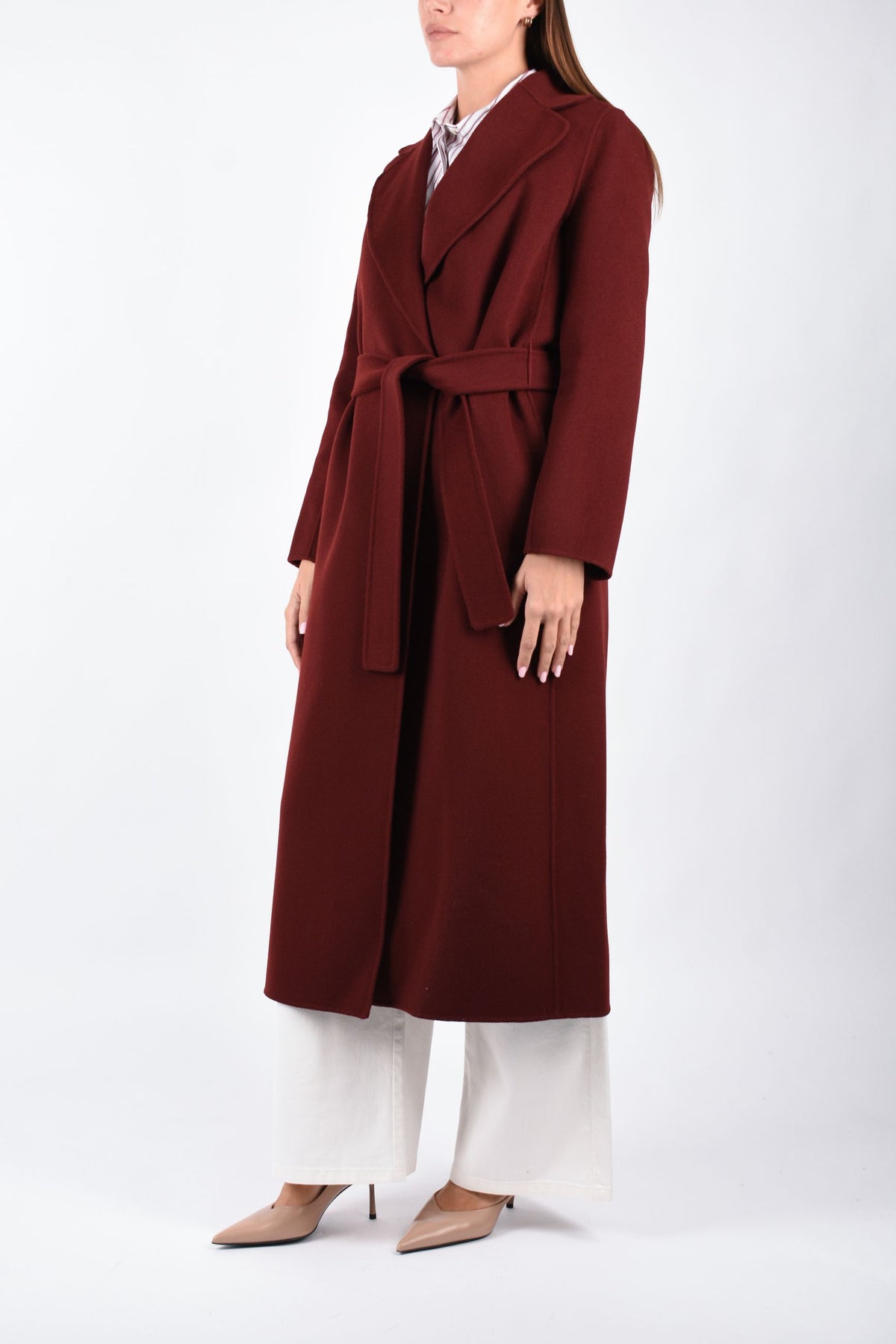 Cappotto a vestaglia in drap di lana POLDO 2629016073600