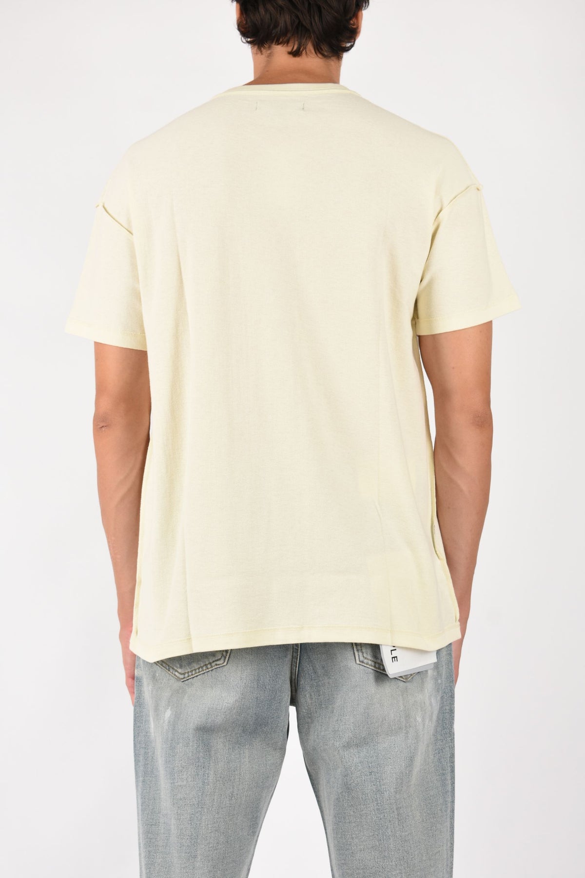 T-shirt in cotone Textured Inside Out Tee