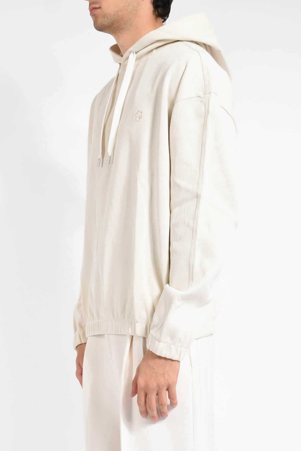 Felpa in cotone mercerizzato