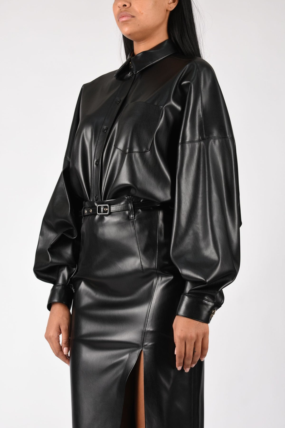 Camicia in vegan leather A26CPCA00301