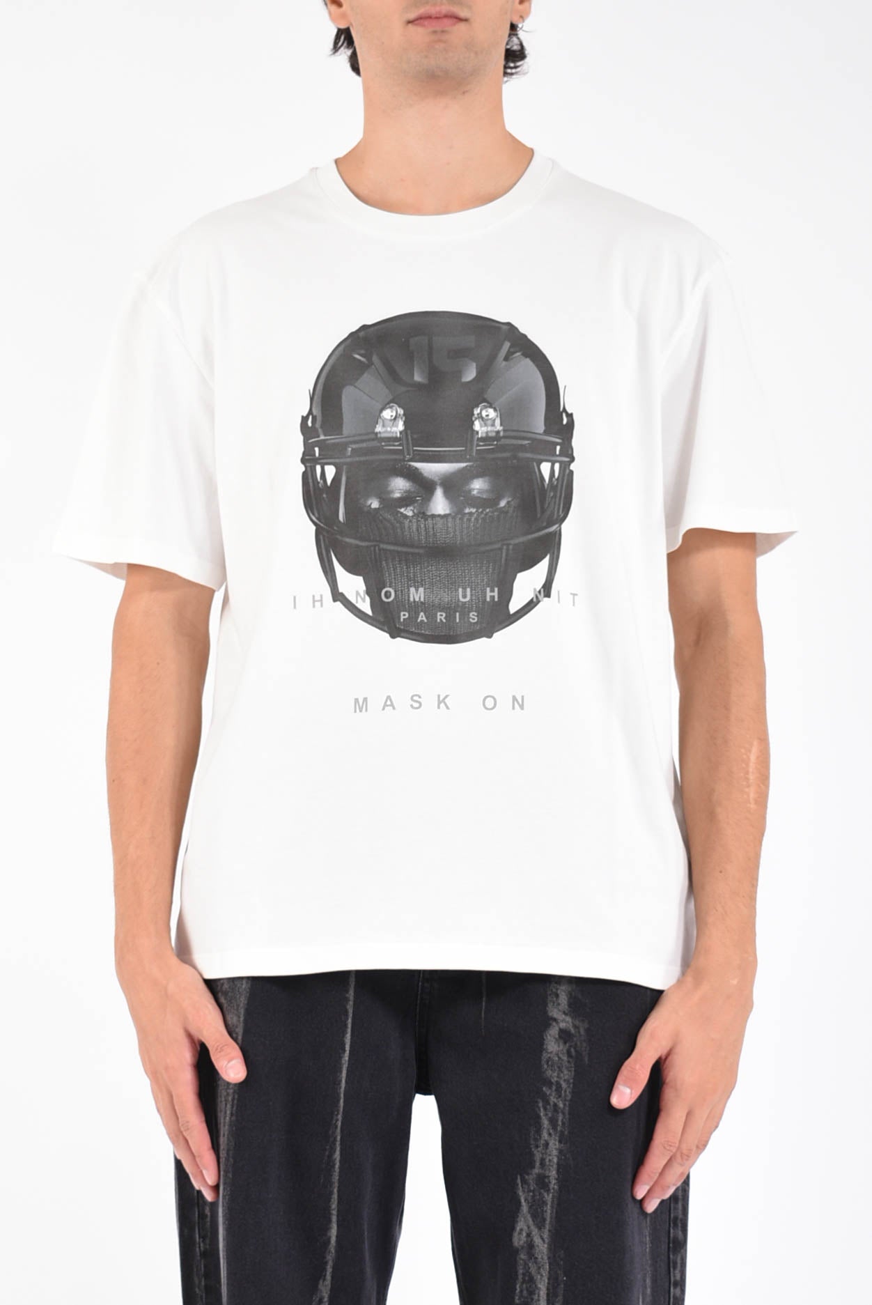 t-shirt  with NFL Helmet Graphic