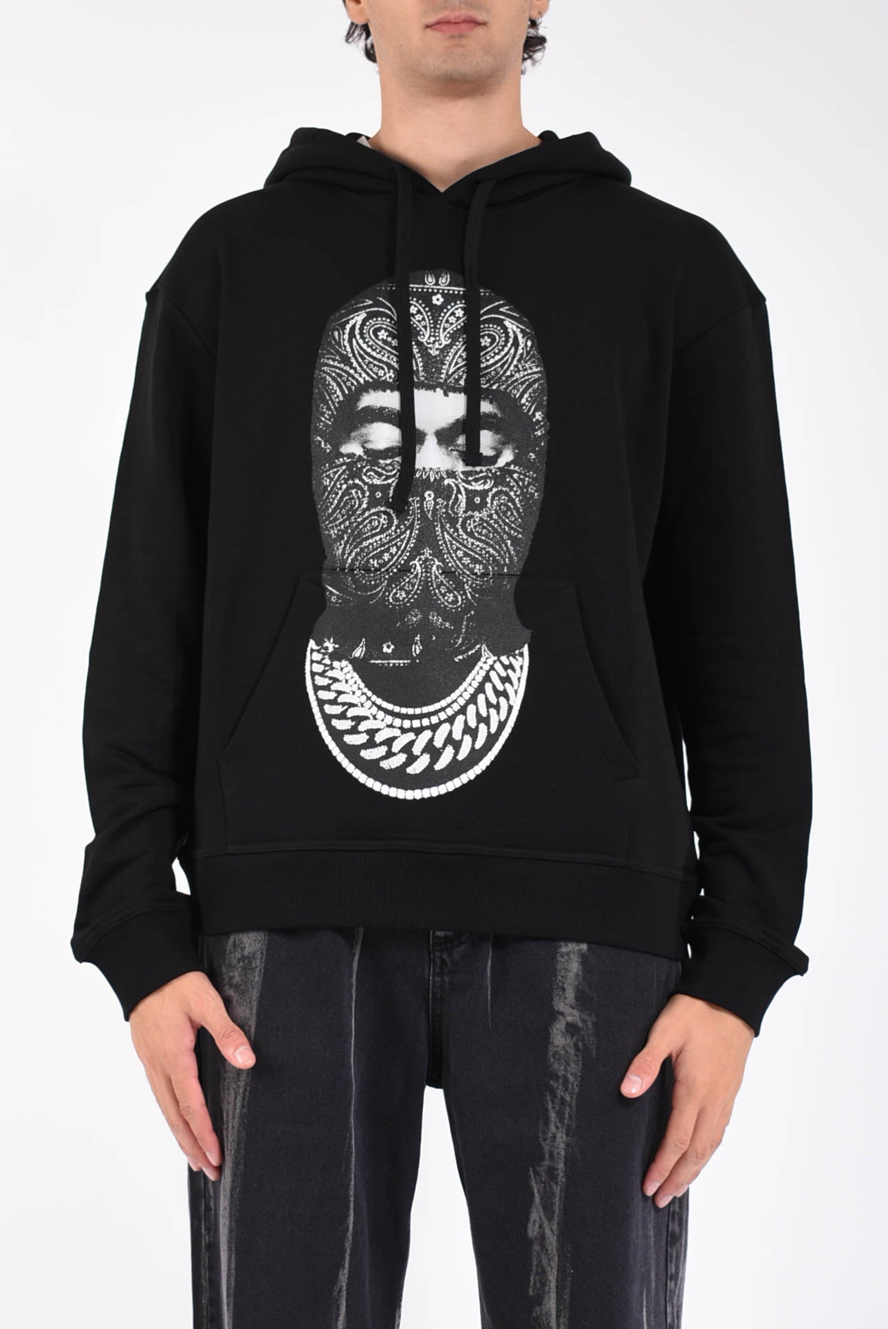 felpa con cappuccio Paisley Mask