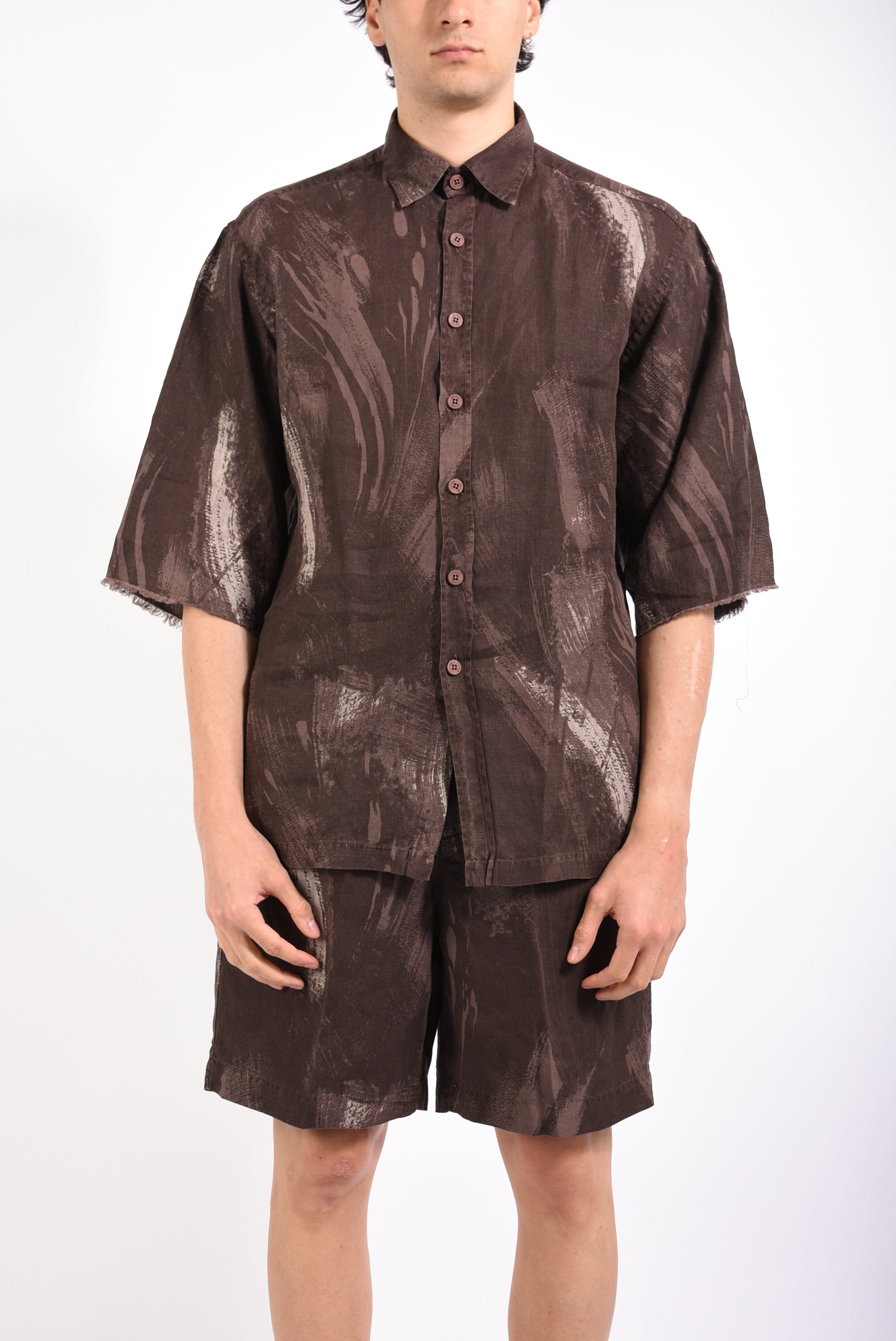 Camicia fantasia STEFANO KUTA in lino