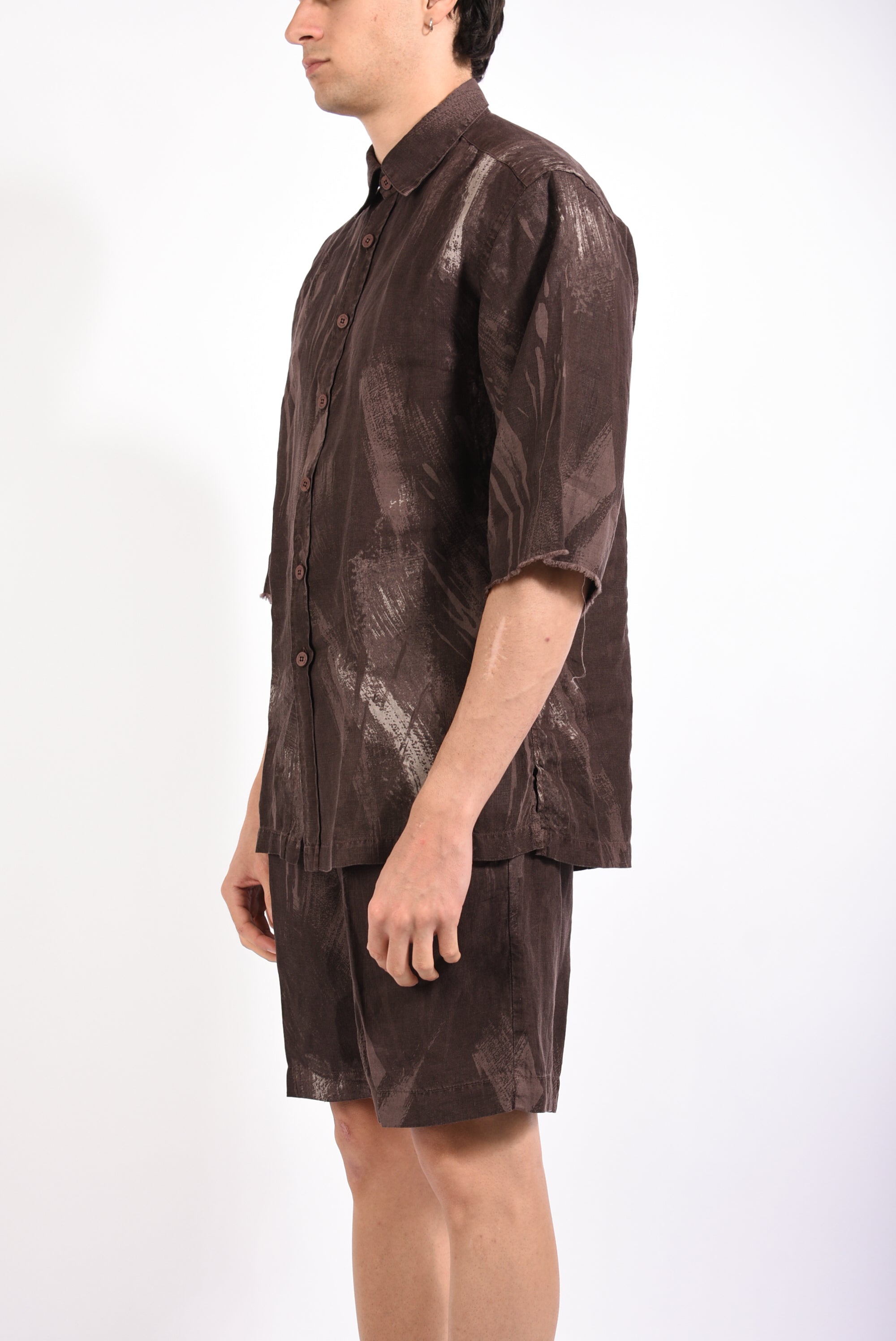Camicia fantasia STEFANO KUTA in lino