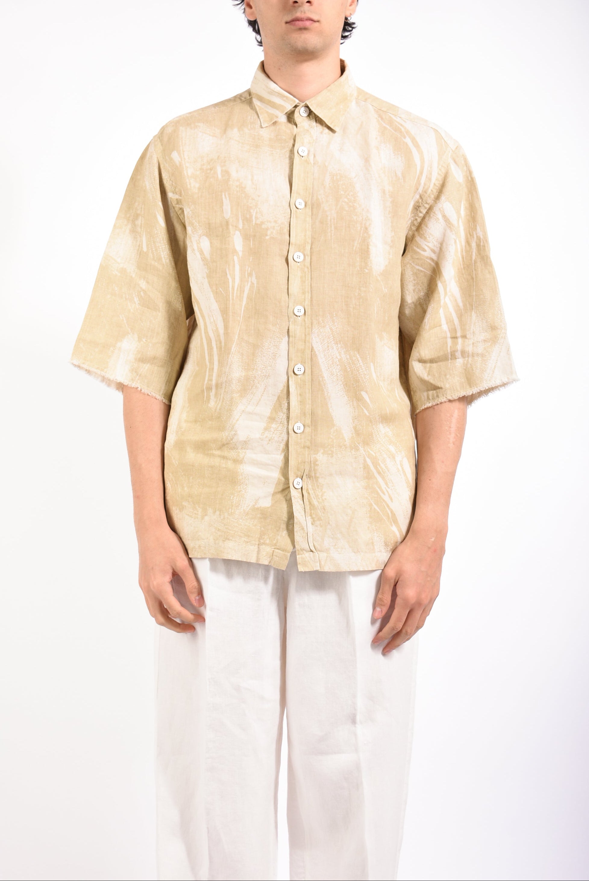 Camicia fantasia STEFANO KUTA in lino