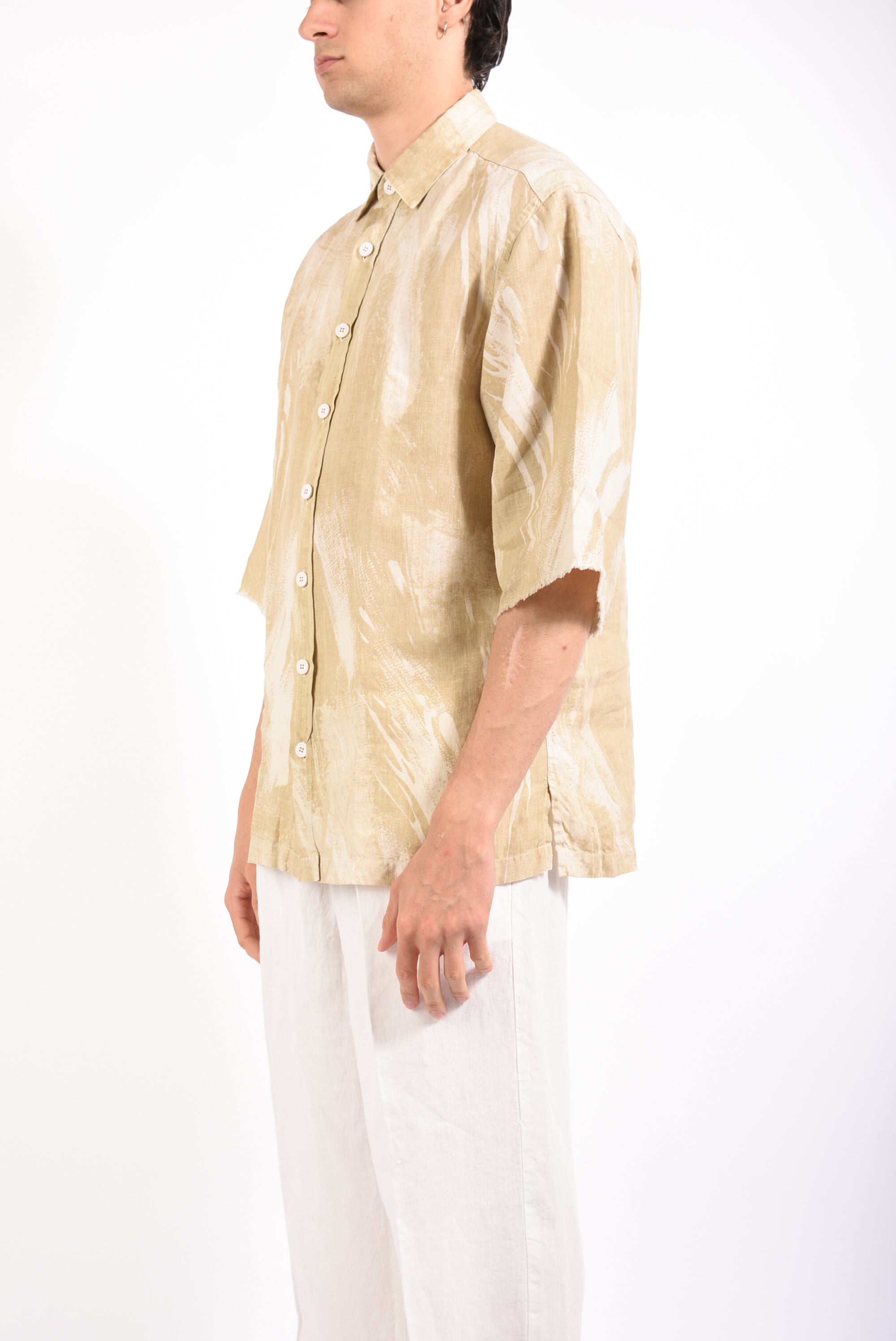 Camicia fantasia STEFANO KUTA in lino