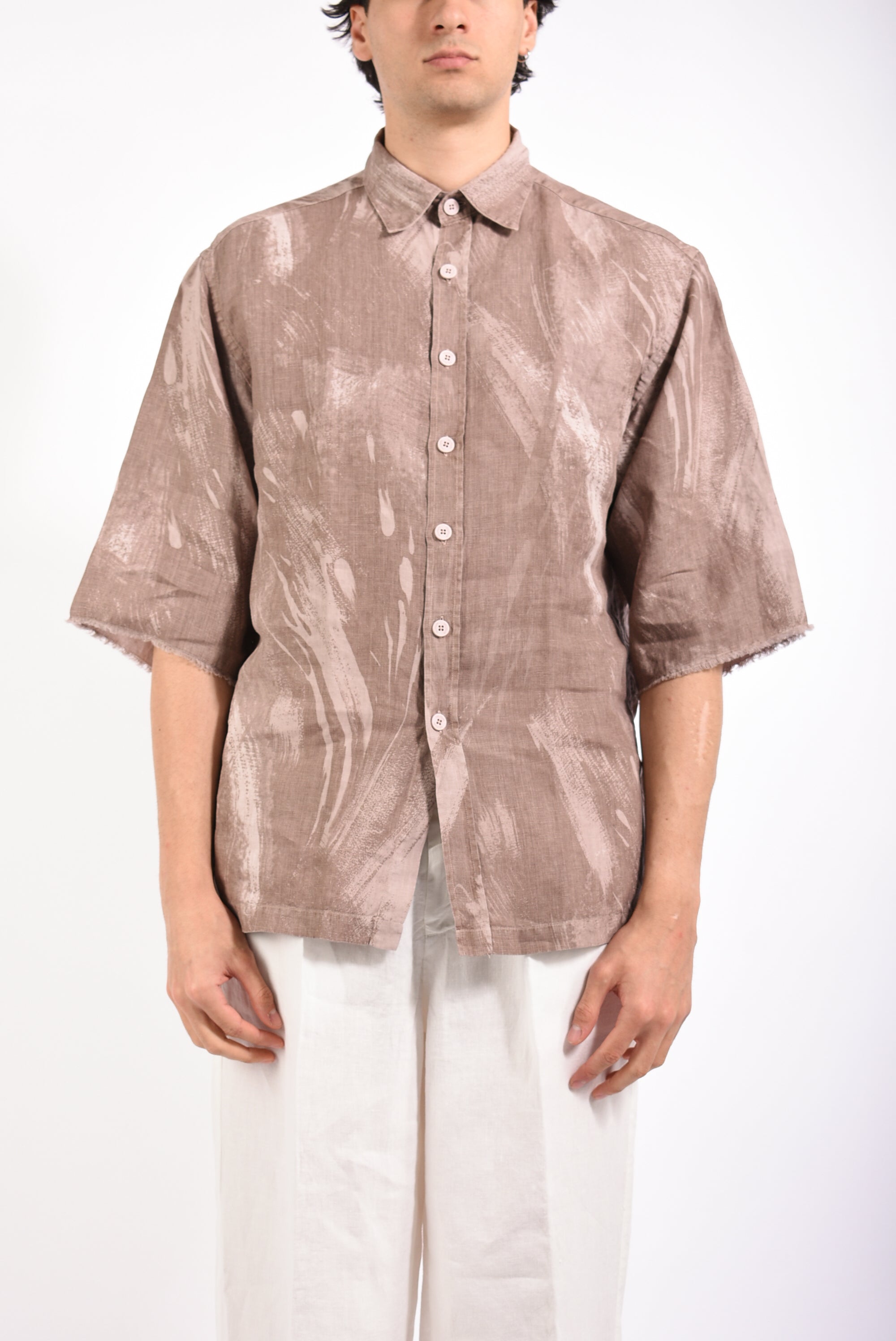 Camicia fantasia STEFANO KUTA in lino