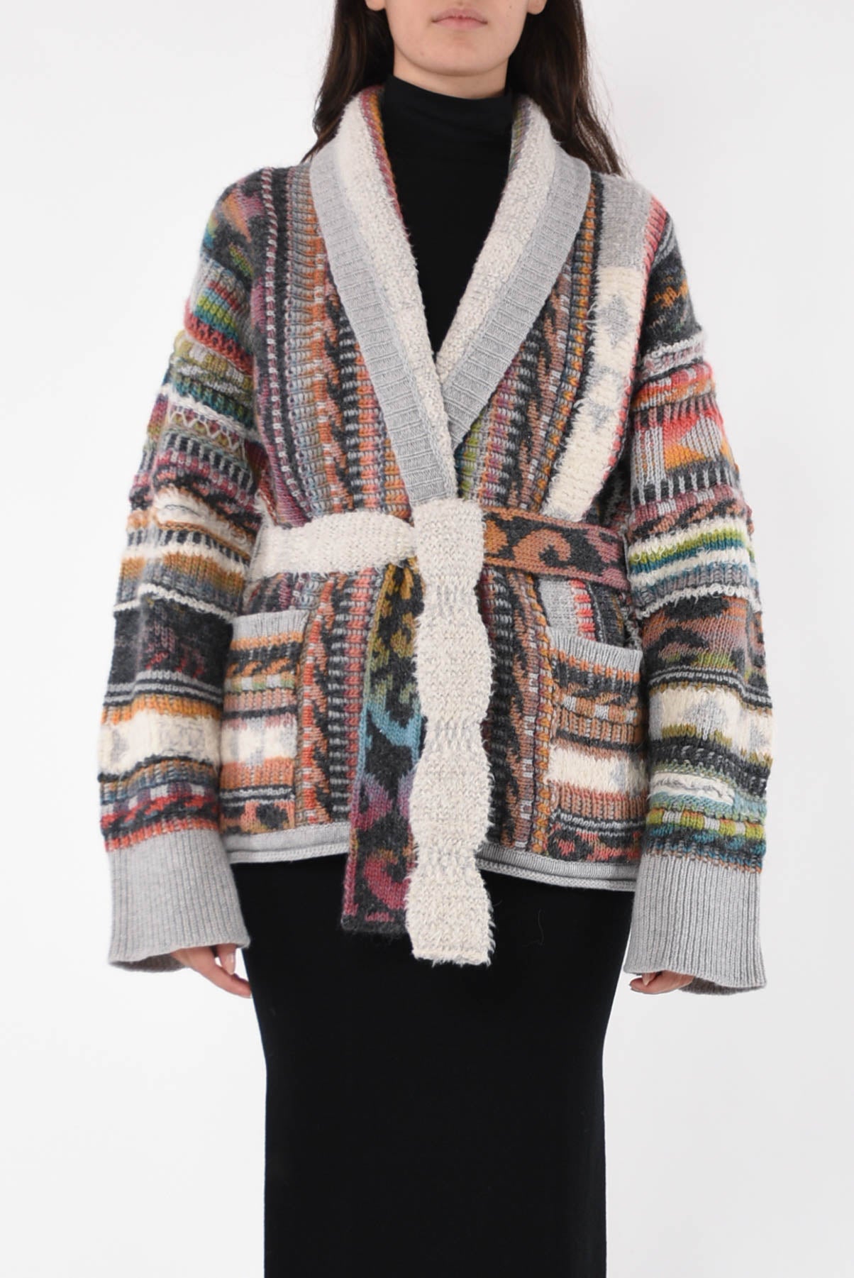 LANEUS cardigan jacquard