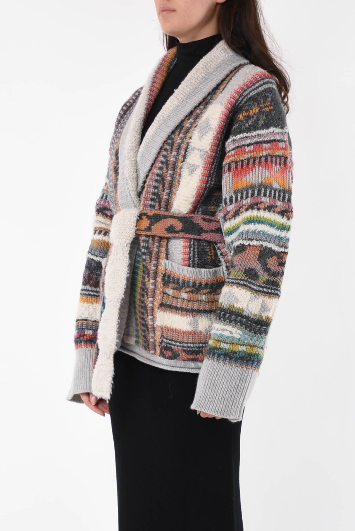 LANEUS cardigan jacquard