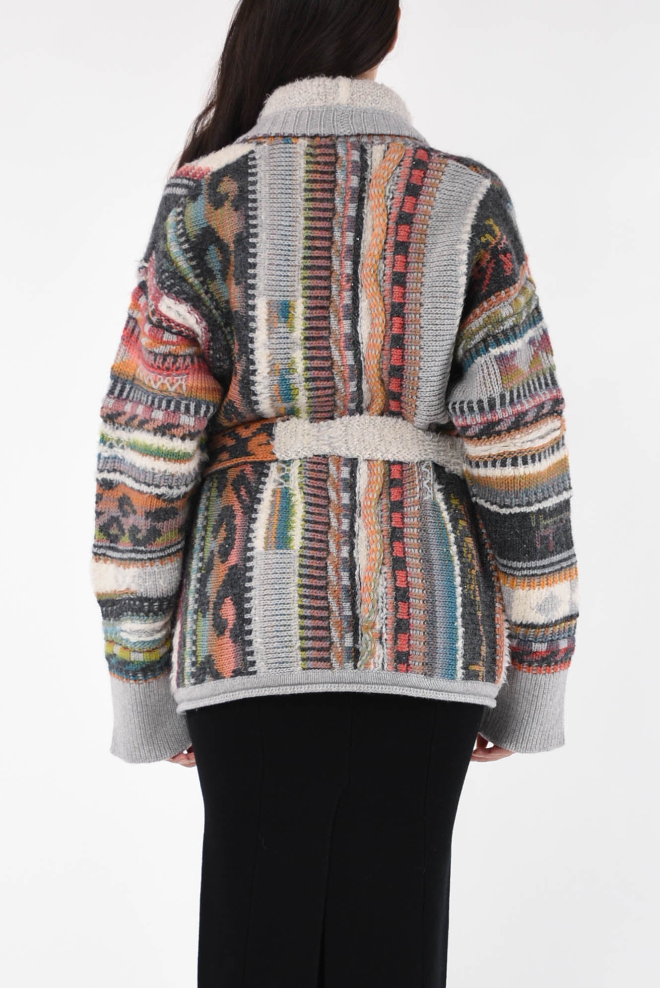 LANEUS cardigan jacquard