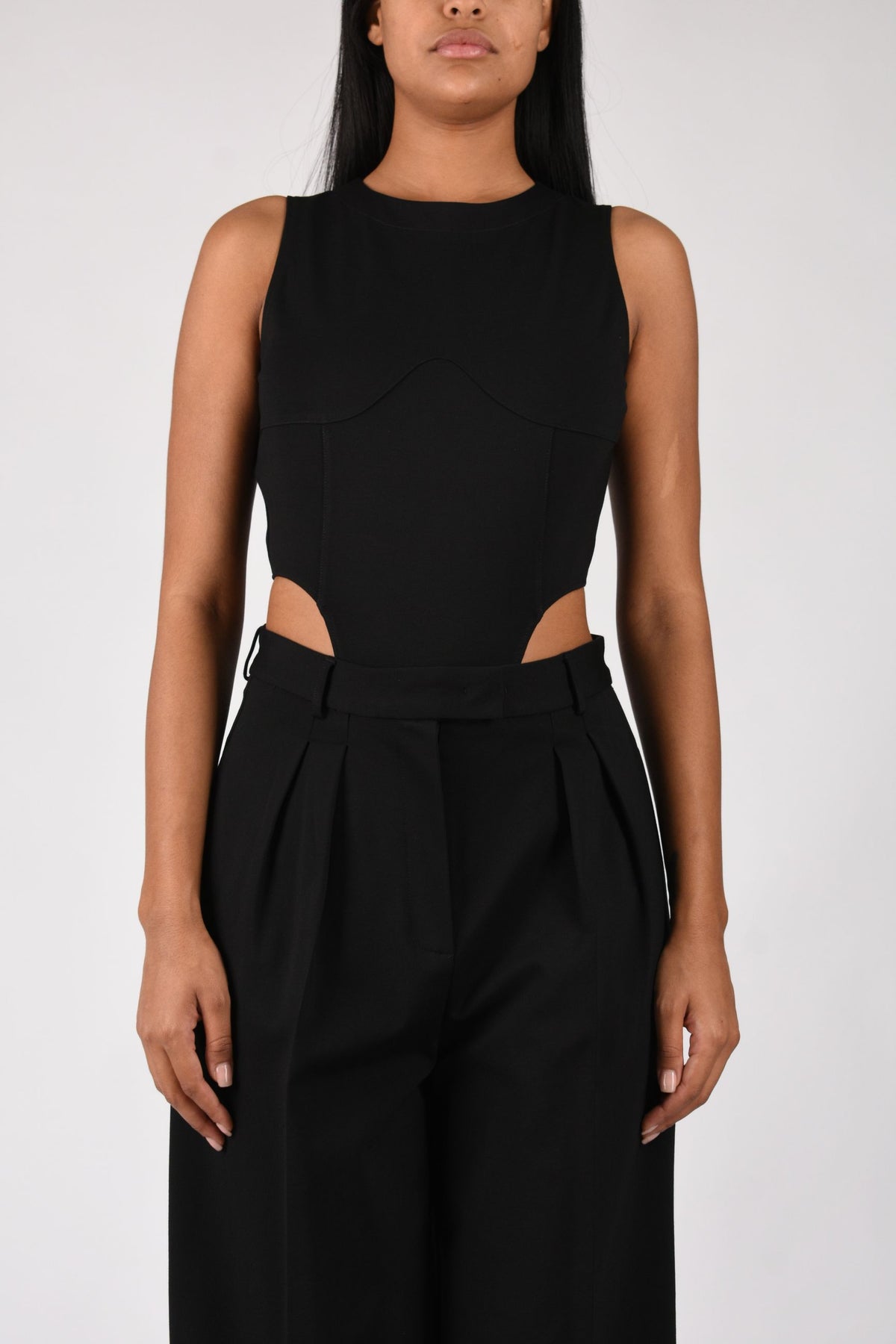 BODY IN VISCOSA CUT-OUT A26CPBDC0201