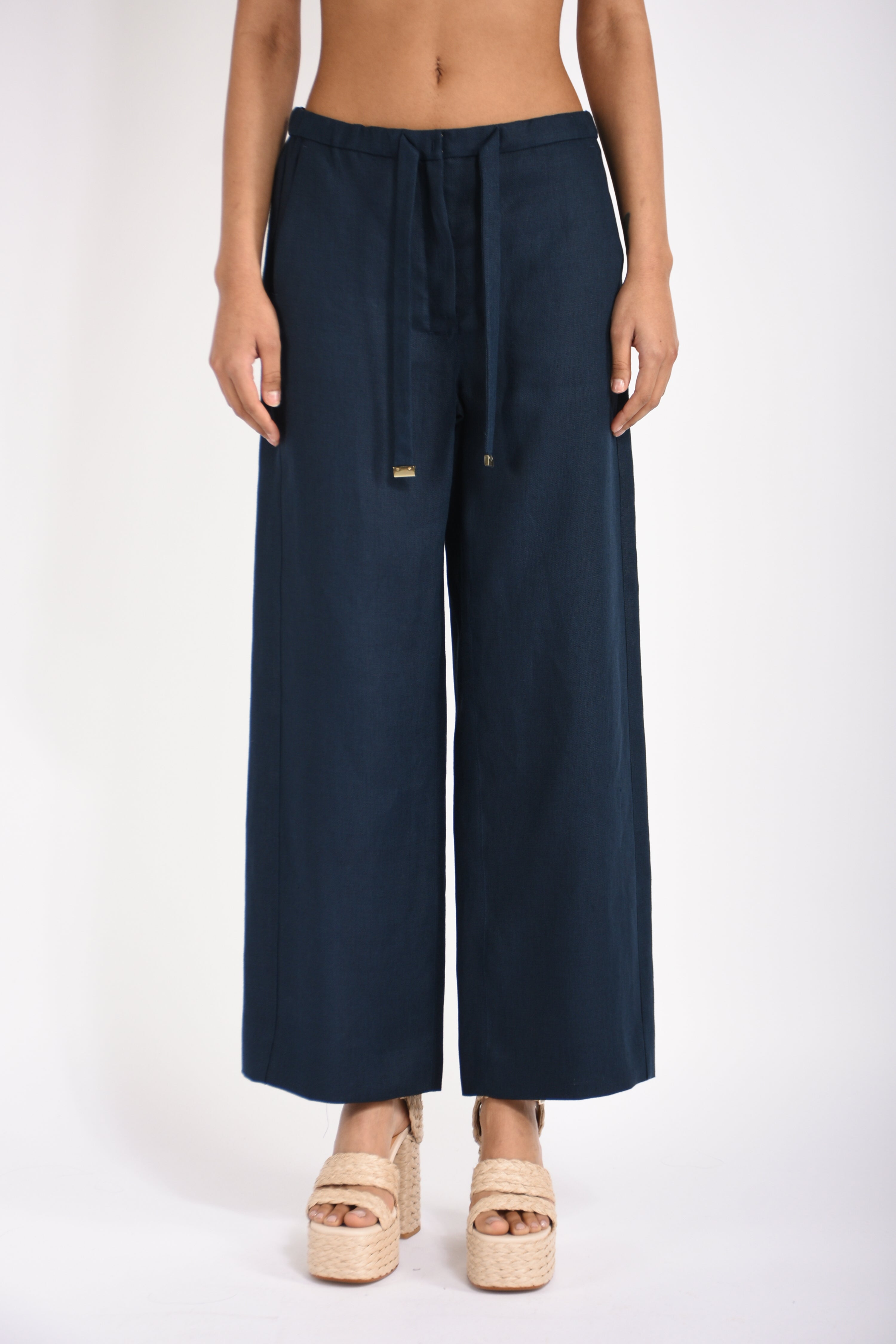 pantaloni in lino amedea