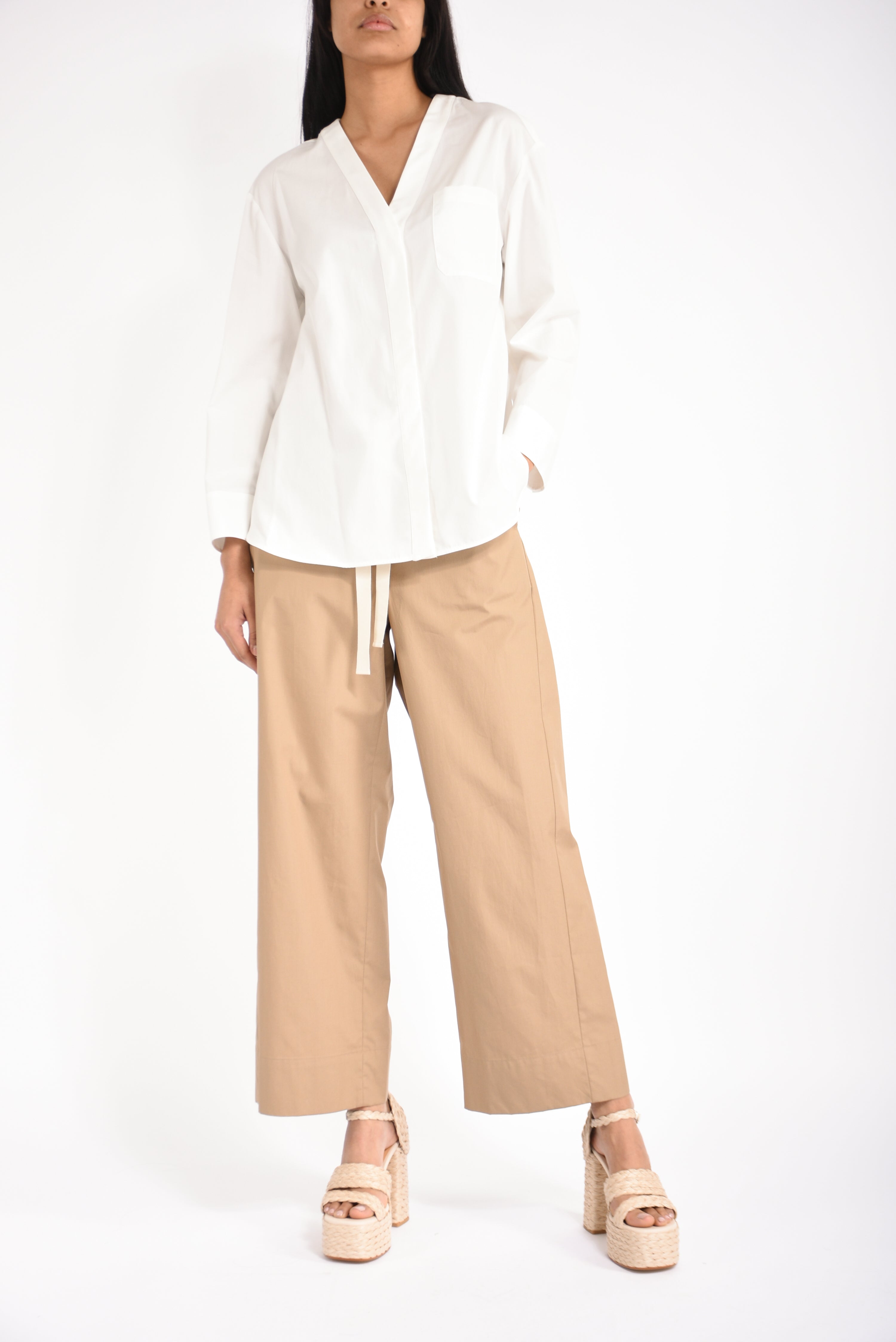 camicia in cotone chicca