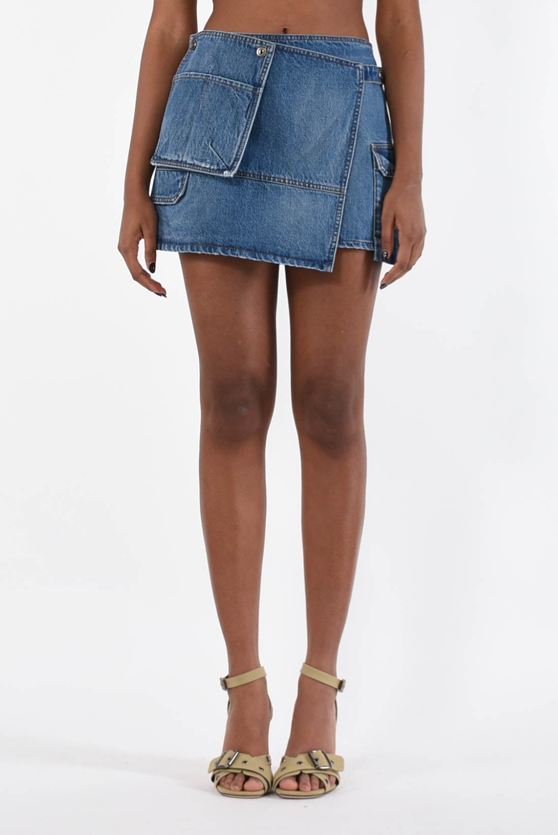 MSGM gonna mini in denim