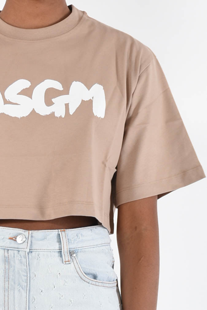 MSGM t-shirt cropped