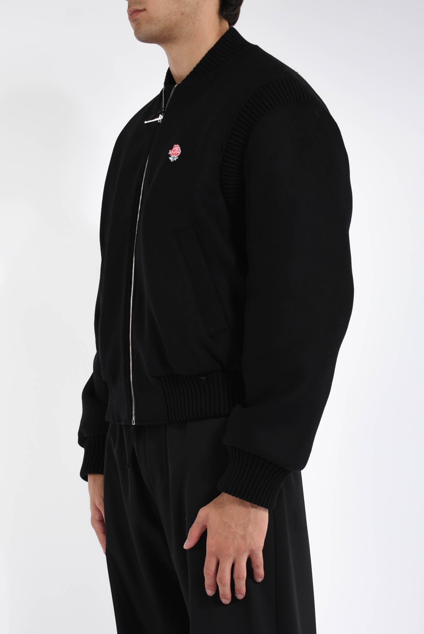 bomber in panno di lana