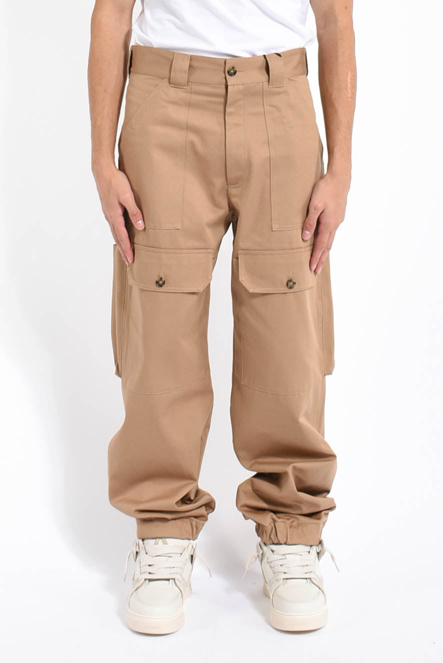pantaloni cargo in cotone